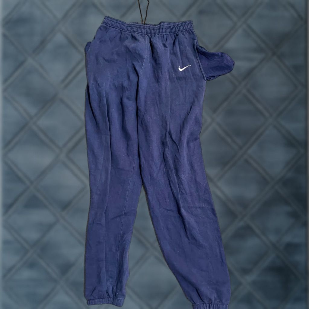 Nike VINTAGE Nike Sweatpants L Blue Nike Fleece Sweatpants Mens Regular Blue 90s Sports USA Pants Size US 33 - 1 Thumbnail