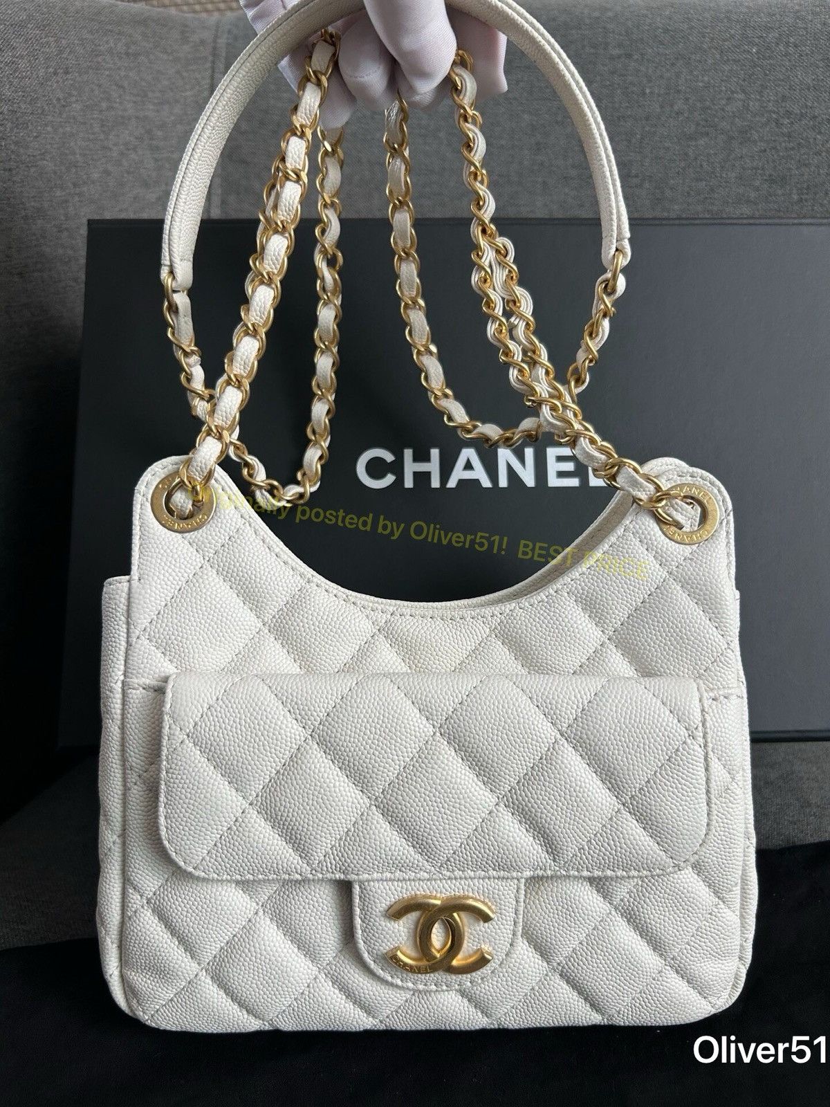 Chanel Chanel Caviar Chain Shoulder Bag AAAA 13/2609 Size ONE SIZE - 4 Thumbnail