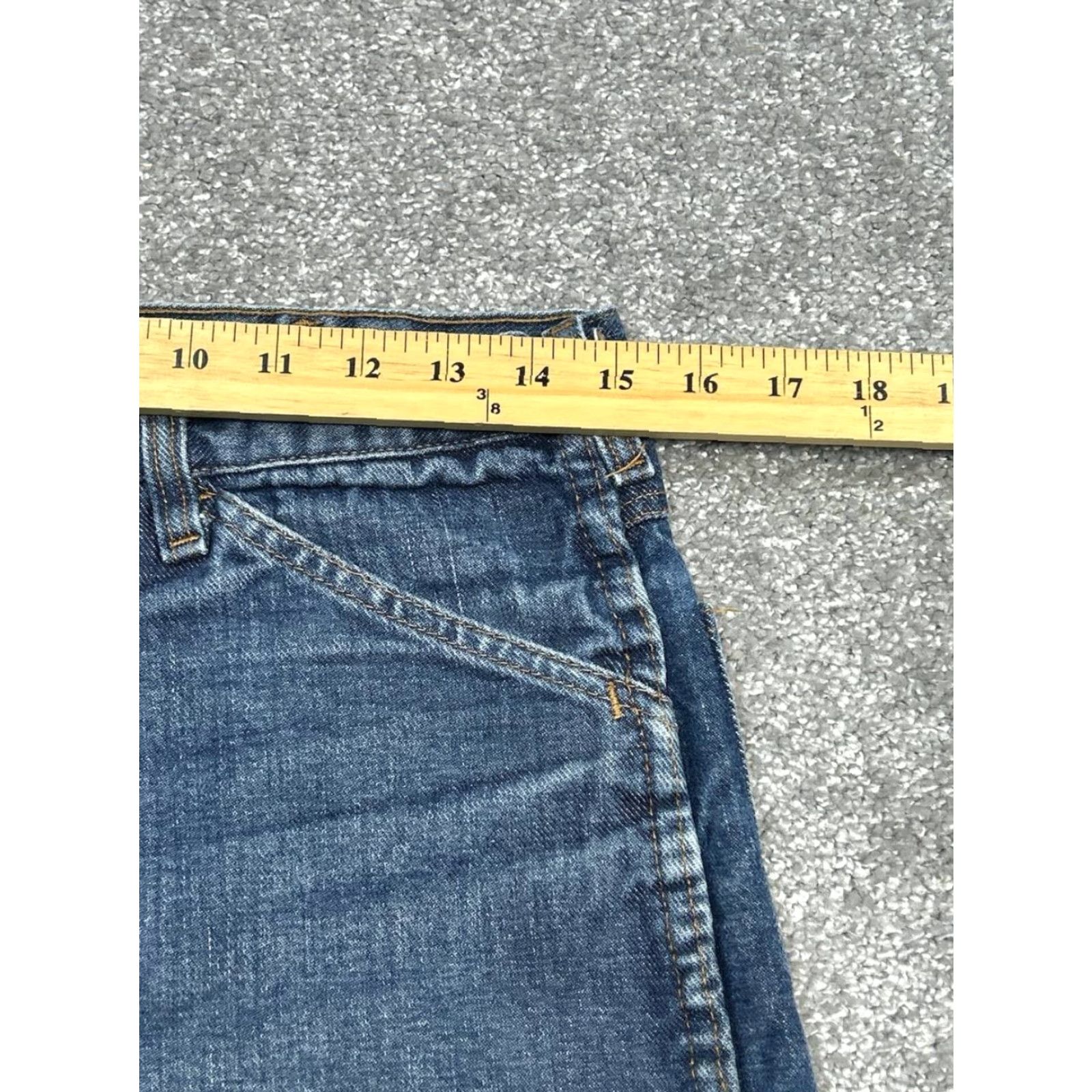 Denime Roundhouse Jeans Mens 30 Blue Denim Cotton Slim Fit Mid Rise Straight Leg 30x30 Size US 30 / EU 46 - 3 Thumbnail