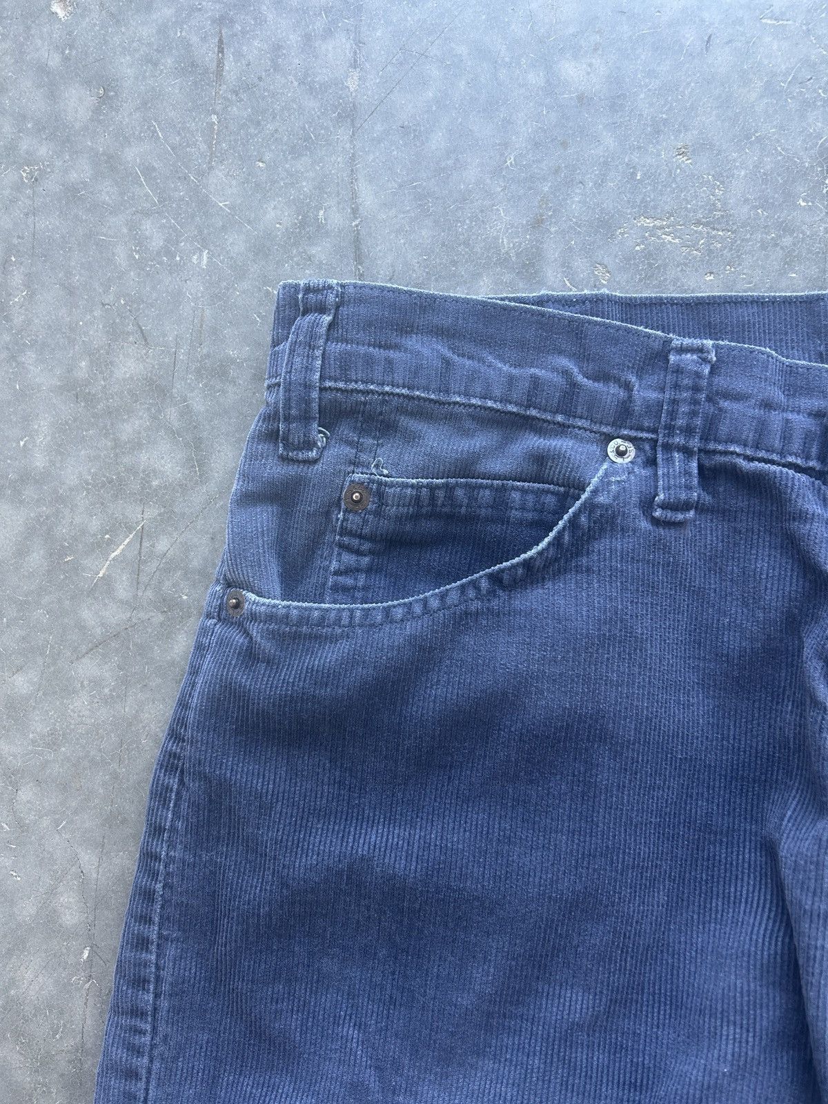Levi's Vintage 70s Levi’s 505 Corduroy Pants 32x31 Faded Blue Size US 32 / EU 48 - 5 Thumbnail