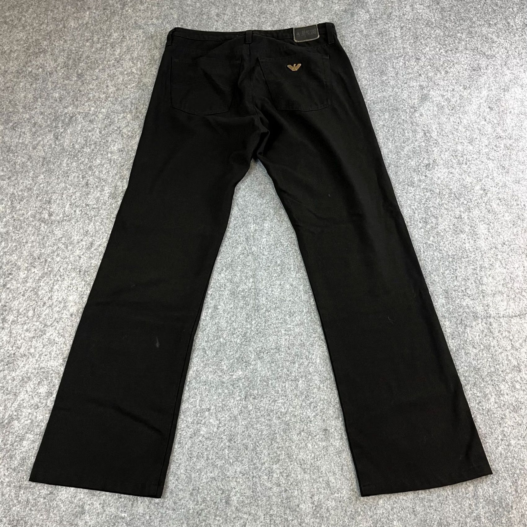 Armani Armani Chino Trousers Womens 10 Black Straight Rise Mid 8.5-10.5in Vintage Italy Casual Workwear Size 32" / US 10 / IT 46 - 2 Thumbnail
