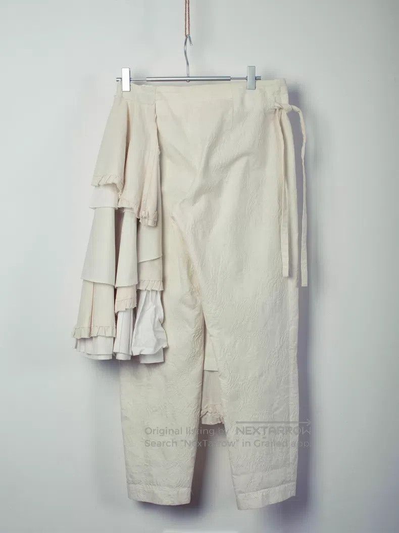 Comme des Garcons Comme des Garcons size M Asymmetrical Pleated Skirt Pants Size 23" - 4 Thumbnail