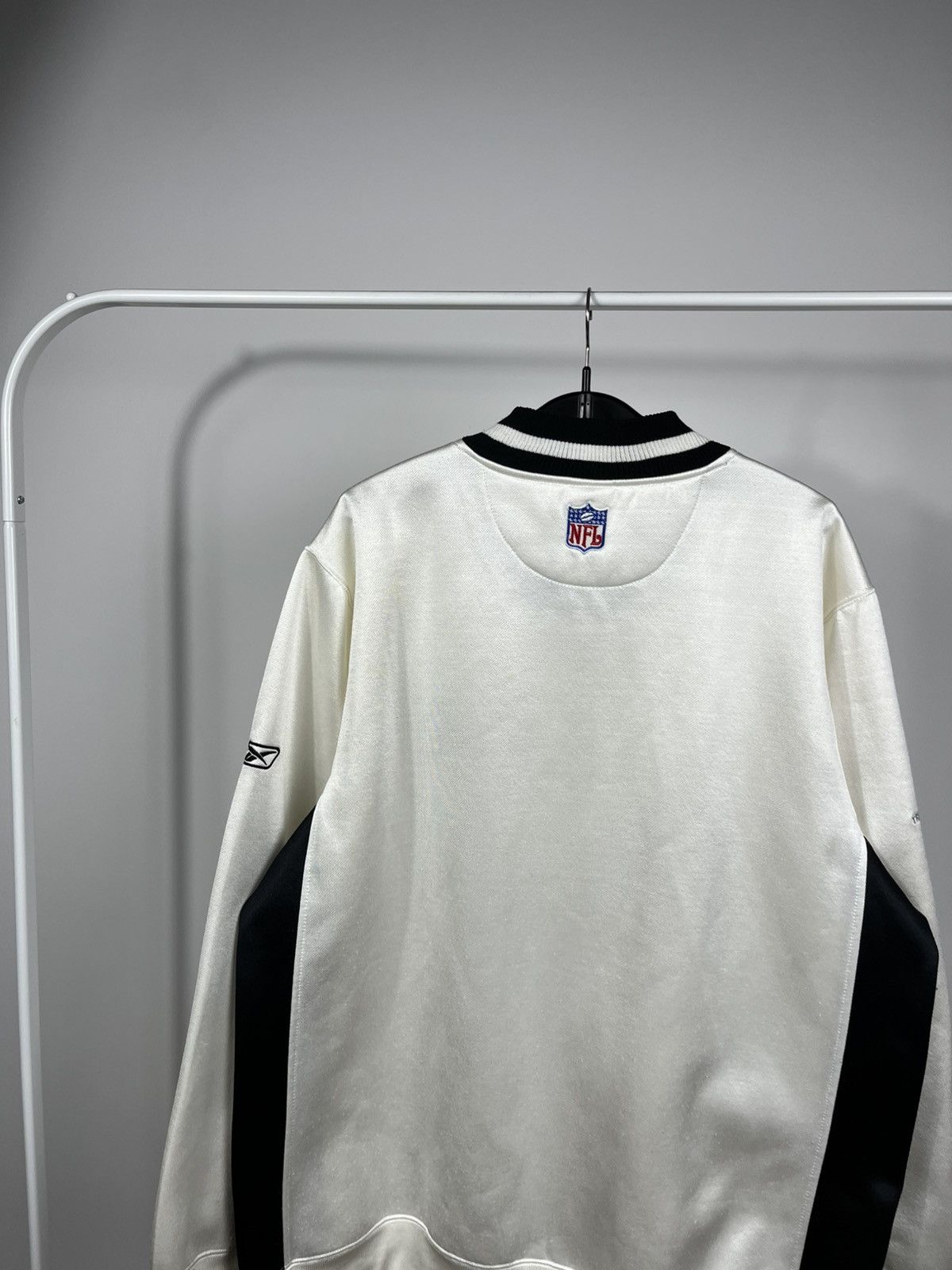 Reebok NFL Raiders Reebok Zip Up Jacket White Black L Size Size US L / EU 52-54 / 3 - 16 Thumbnail