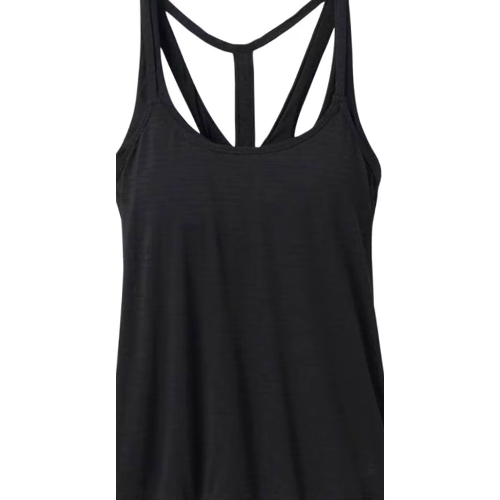 Prana prAna Ainsley Tankini Tank Women XS Black Solid Nylon Spandex Adjustable Strap Removable Pads 1964801 Size ONE SIZE - 2 Thumbnail