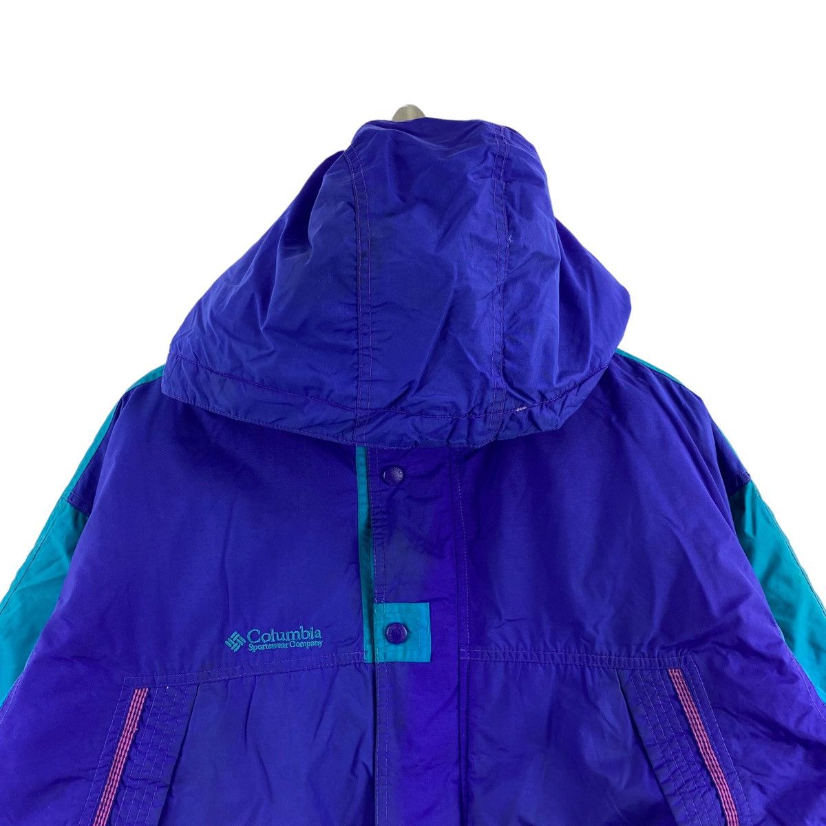 Columbia COLUMBIA Sportswear Outdoor Ski Blue Hooded Jacket Size US M / EU 48-50 / 2 - 2 Thumbnail