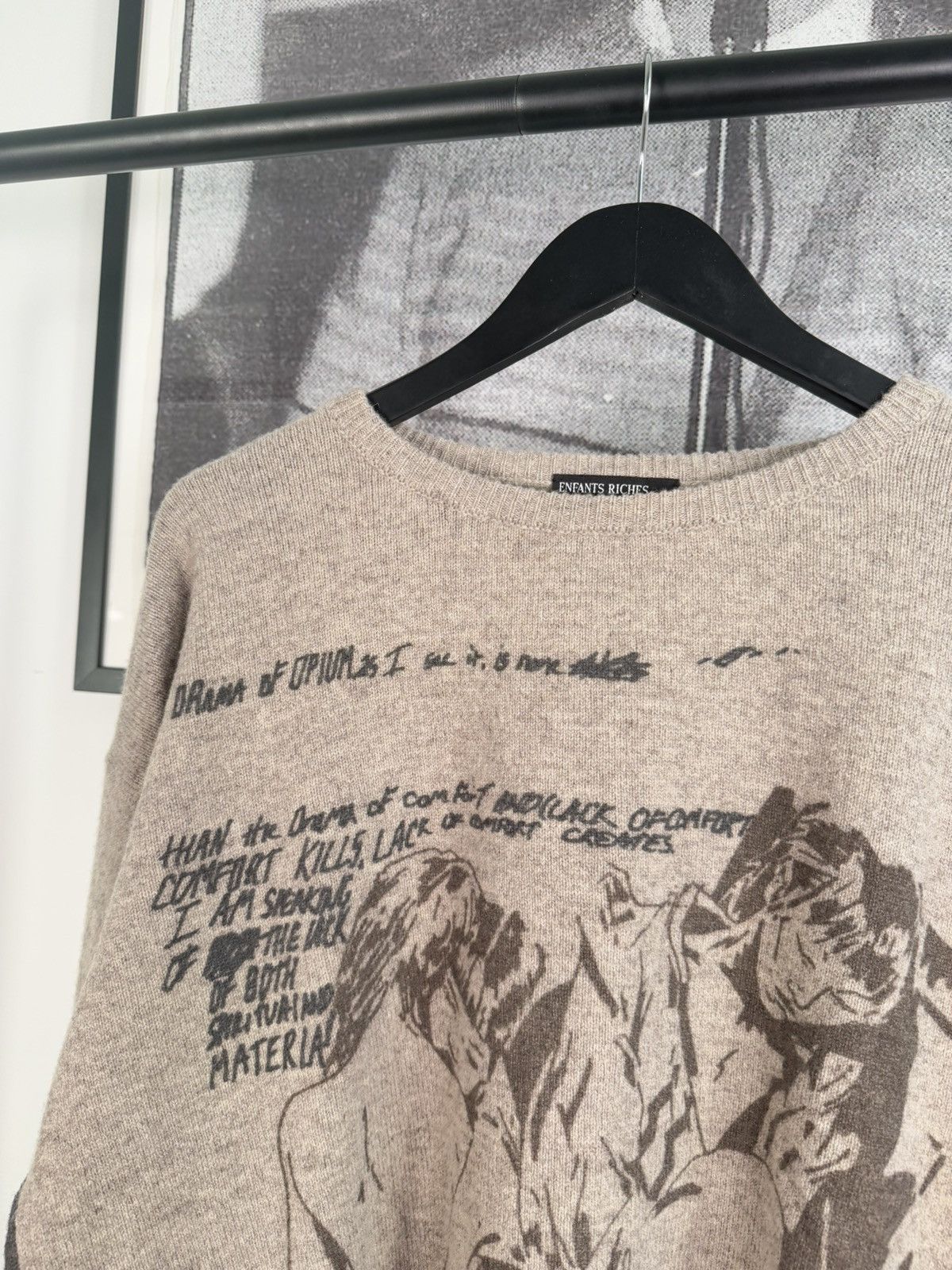 Enfants Riches Deprimes 🚭RARE🚭 FALL/WINTER 2021 “DRAMA OF OPIUM” MERINO WOOL SWEATER Size US L / EU 52-54 / 3 - 6 Thumbnail