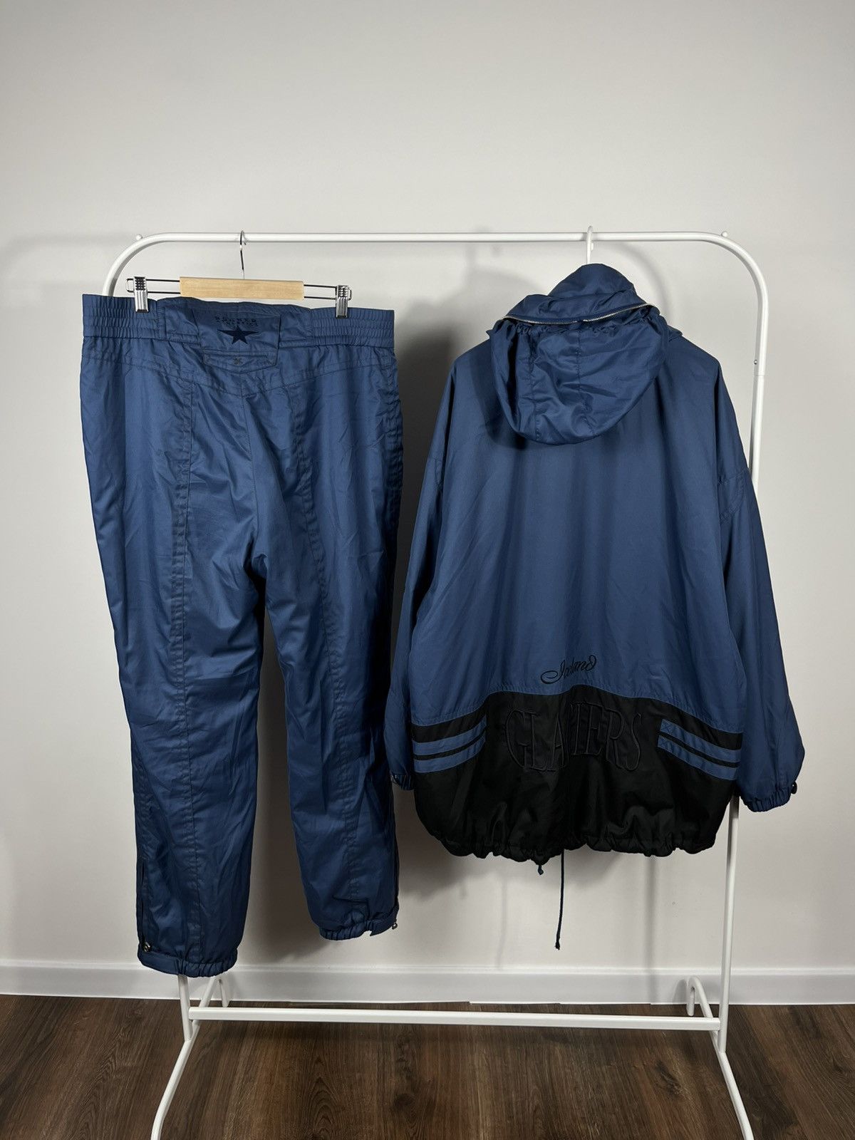 Bogner Vintage Bogner Glaciers Ski Set Jacket Pants Blue Black Logo Size US XL / EU 56 / 4 - 19 Thumbnail