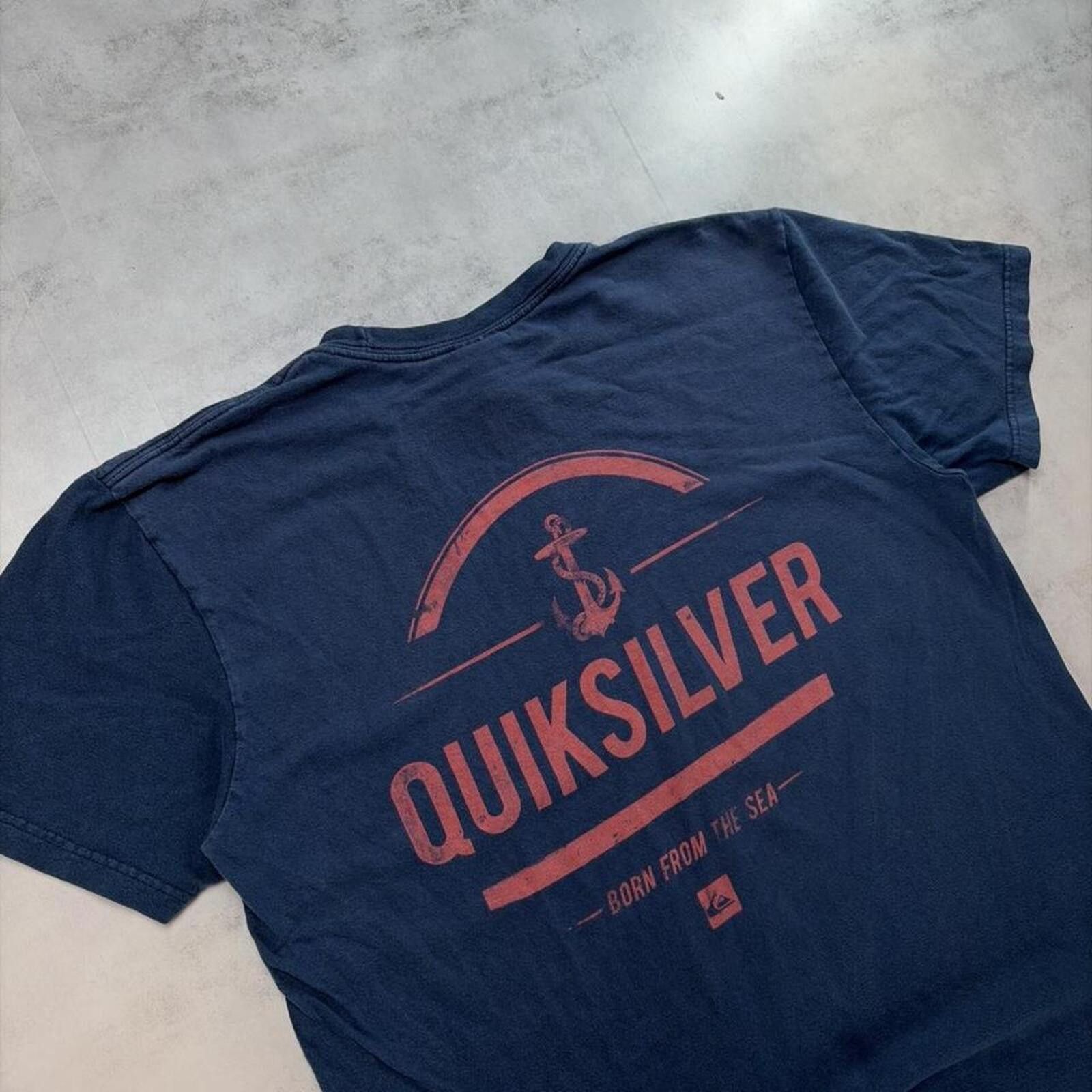 Quiksilver Y2K Navy Quiksilver Surf Grunge Skater T-Shirt Size US L / EU 52-54 / 3 - 7 Thumbnail