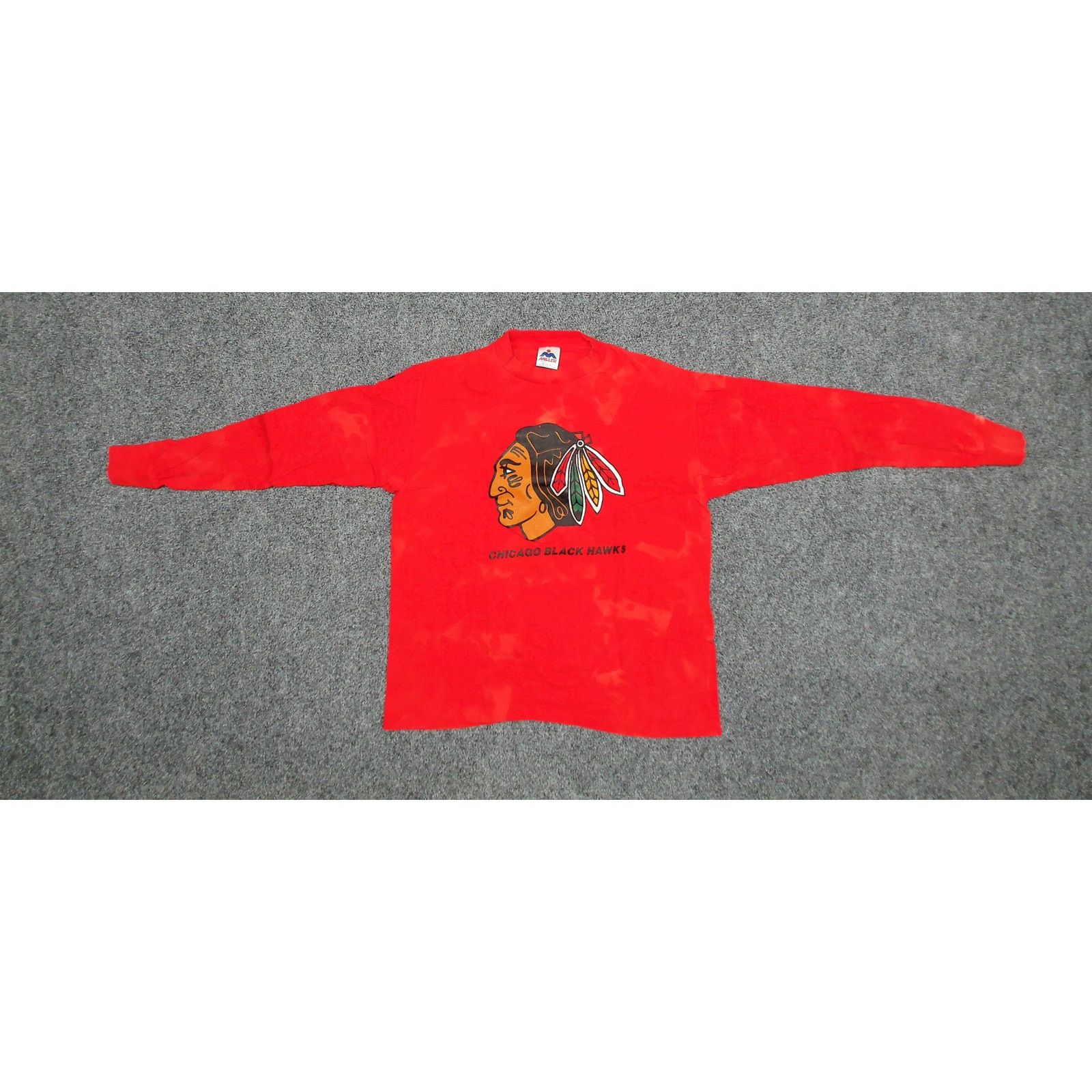 Vintage 90s Chicago Blackhawks Bleach Boxy L/S Tee M Size US M / EU 48-50 / 2 - 7 Thumbnail