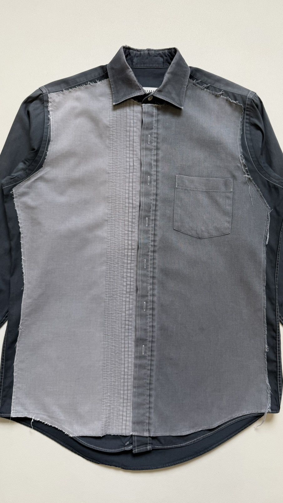 Maison Margiela S/S 04 ⓪ ① ⓪ Thrashed Artisanal Reworked Shirt Size US M / EU 48-50 / 2 - 4 Thumbnail