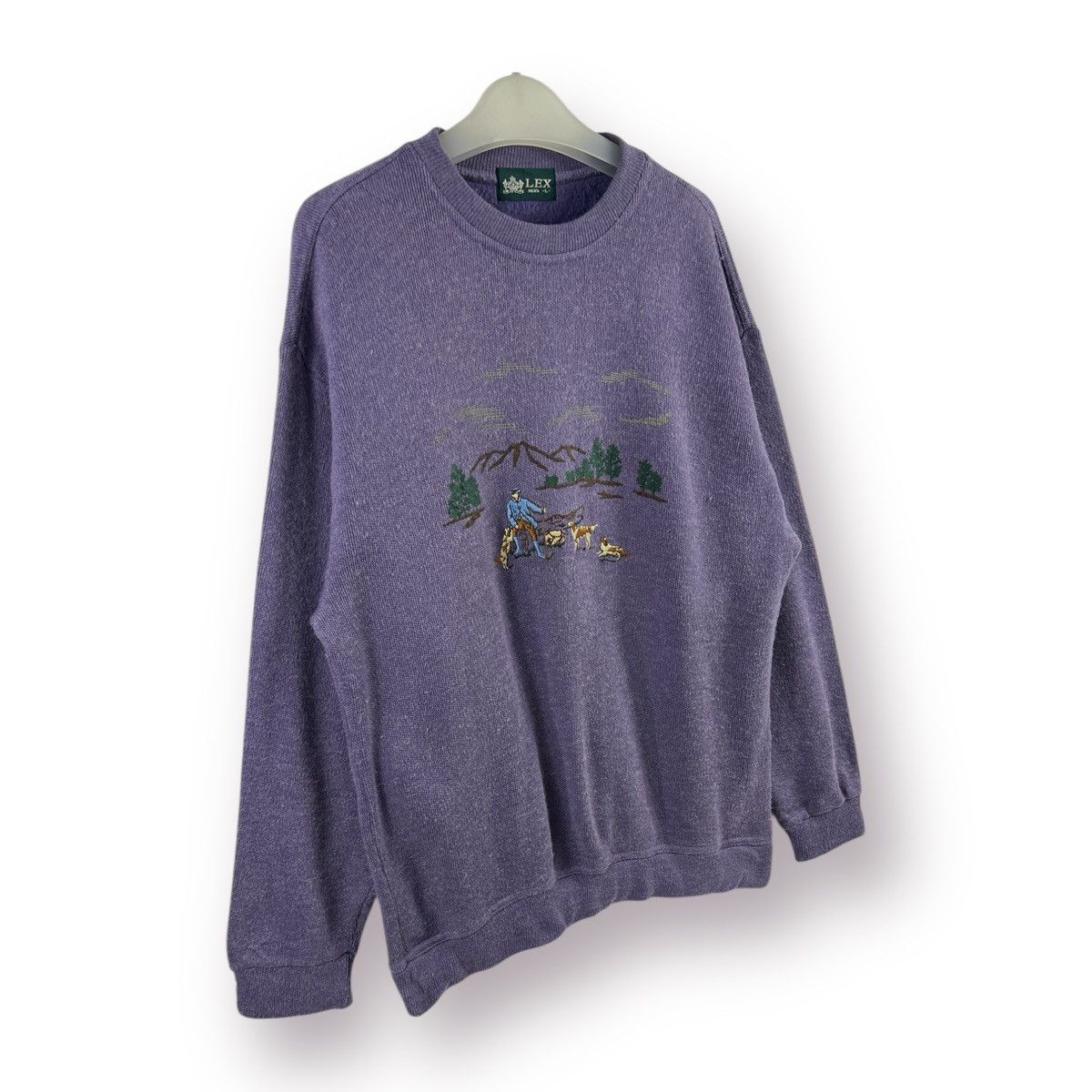 Other UK 🔥 vintage 90s Lex Other Uk Roundneck Embroidery Sweatshirt Size US S / EU 44-46 / 1 - 3 Thumbnail
