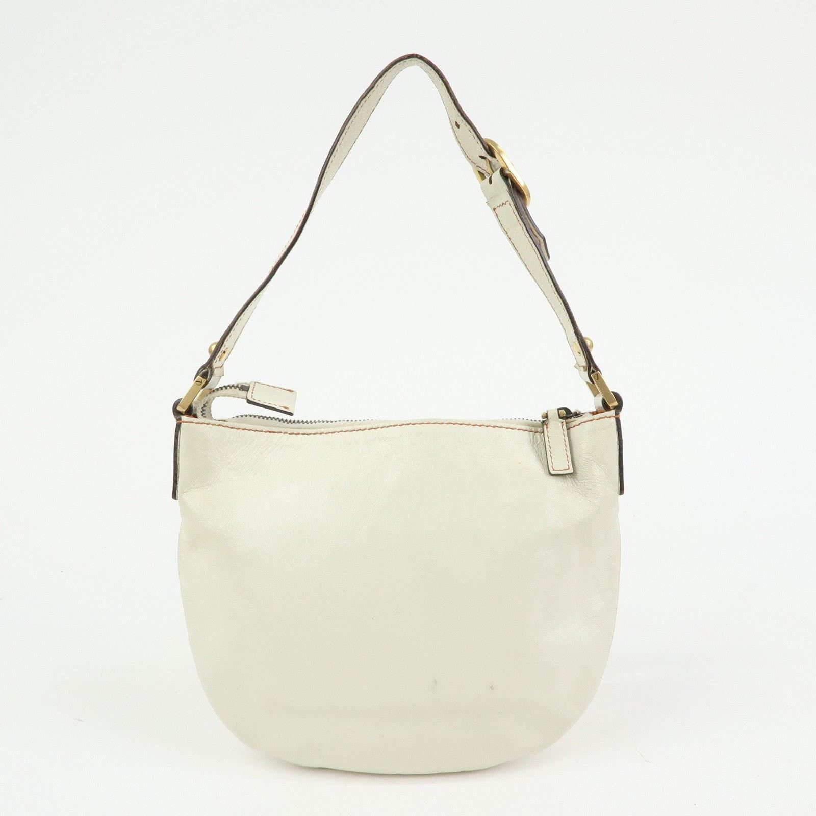 Gucci Gucci Interlocking G Leather Shoulder Bag Cream Size ONE SIZE - 2 Thumbnail