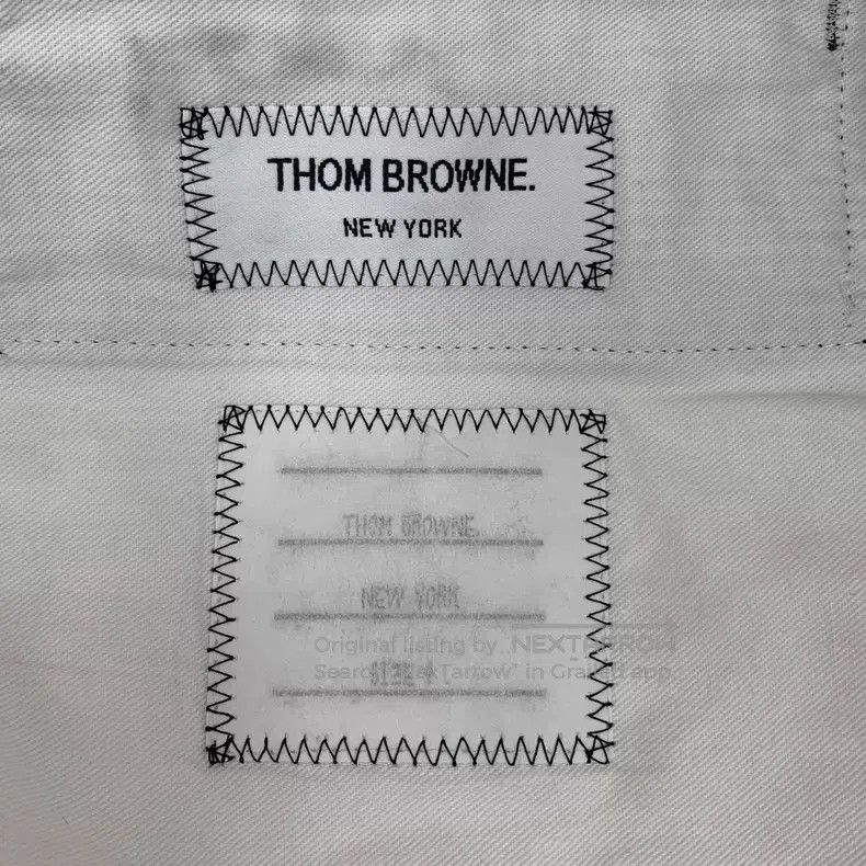 Thom Browne Thom Browne size 4 Grey Plaid Linen Casual Trousers Size US 30 / EU 46 - 5 Thumbnail