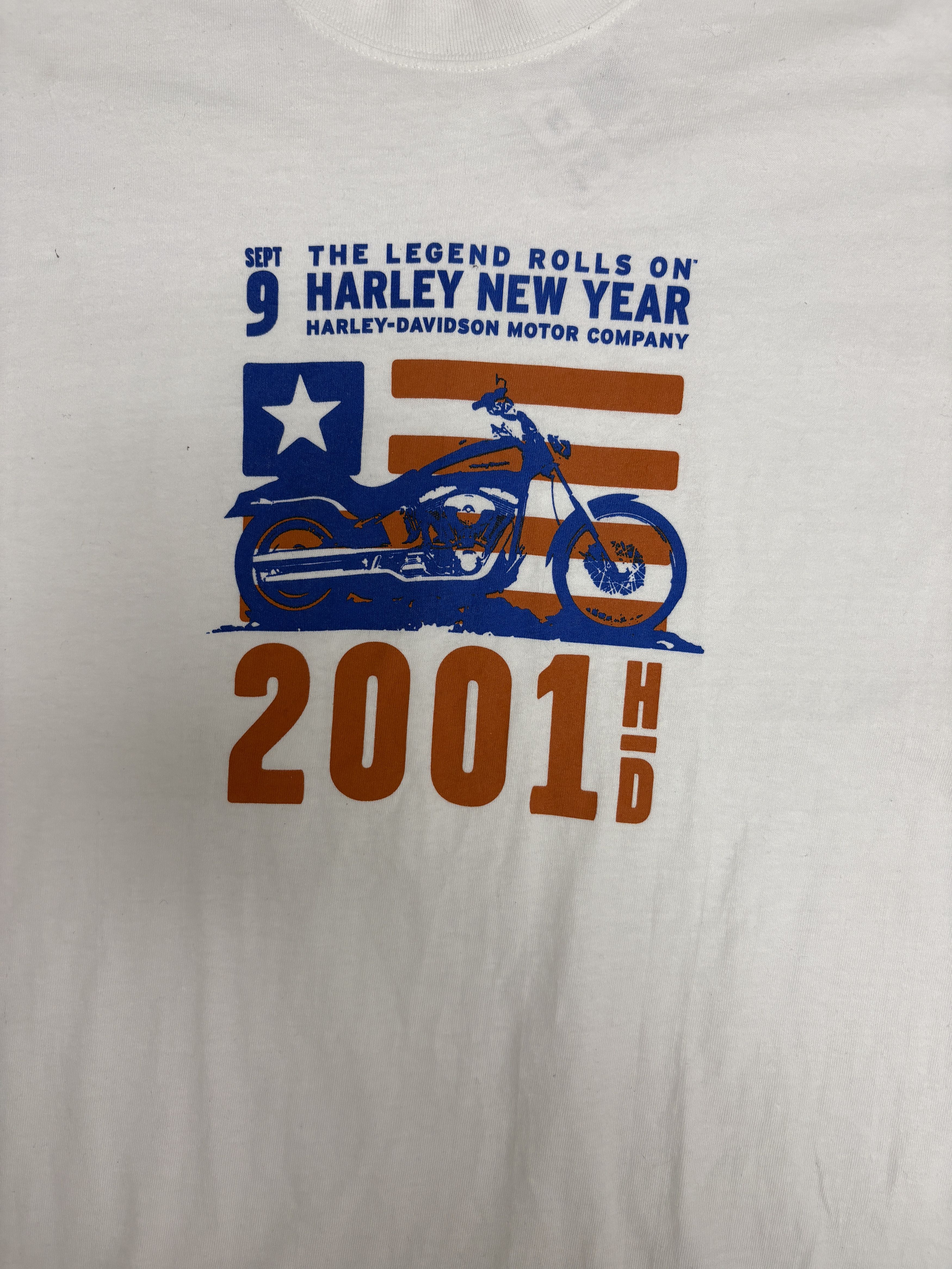 Harley Davidson × Vintage Harley Davidson The Legend Rolls On Vintage T-Shirt Tee Size US M / EU 48-50 / 2 - 2 Thumbnail