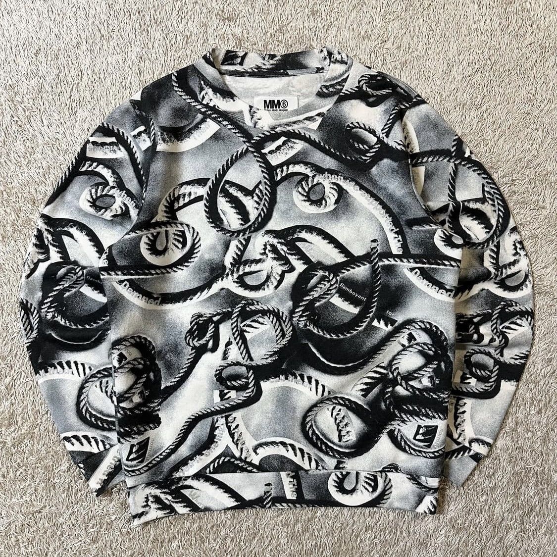 Maison Margiela Maison Margiela Rope Crew Neck Sweat Shirt Size US M / EU 48-50 / 2 - 1 Thumbnail