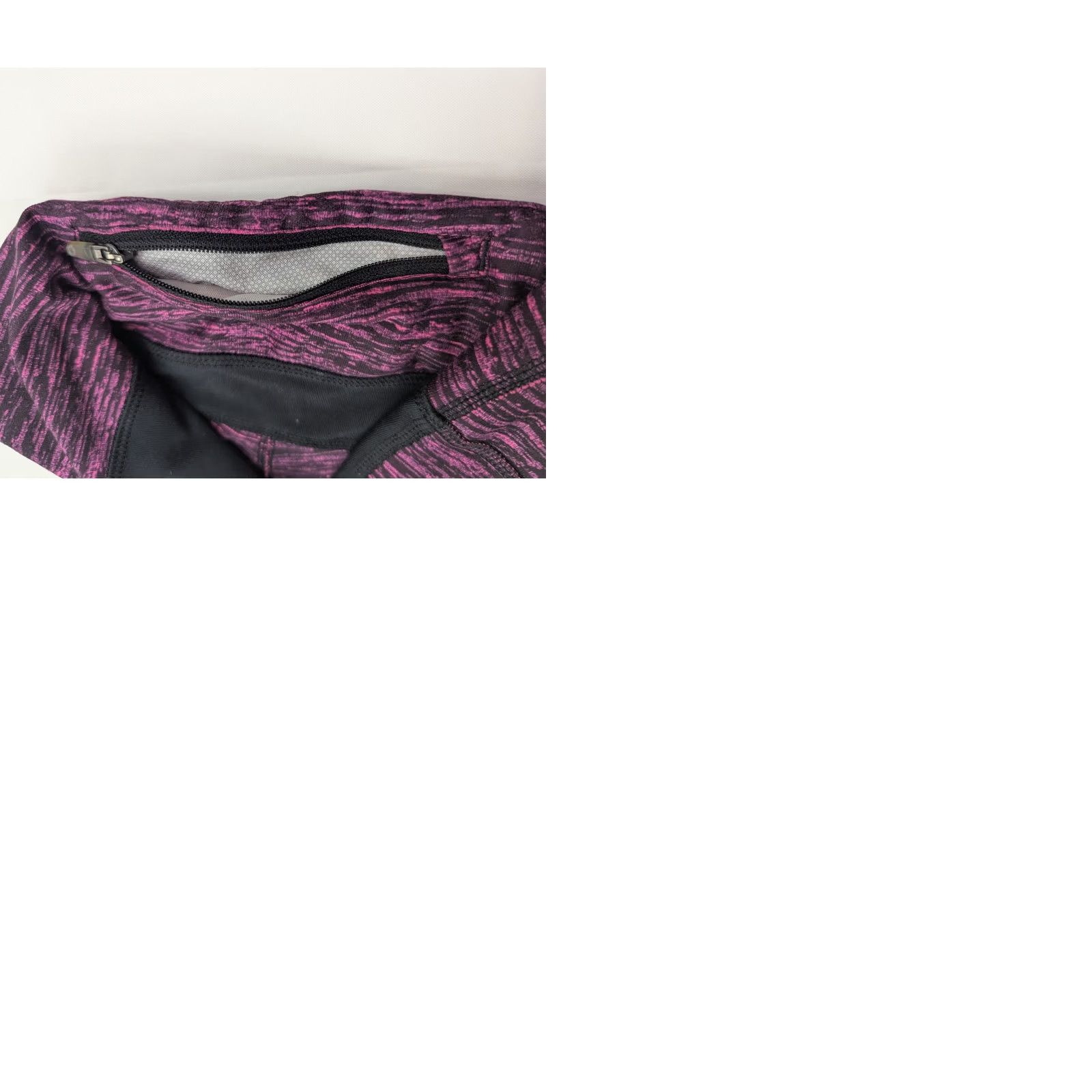 Nike Nike Capri Leggings Womens M Pink Black Midrise Running Sport Casual Size 32" / US 10 / IT 46 - 9 Thumbnail