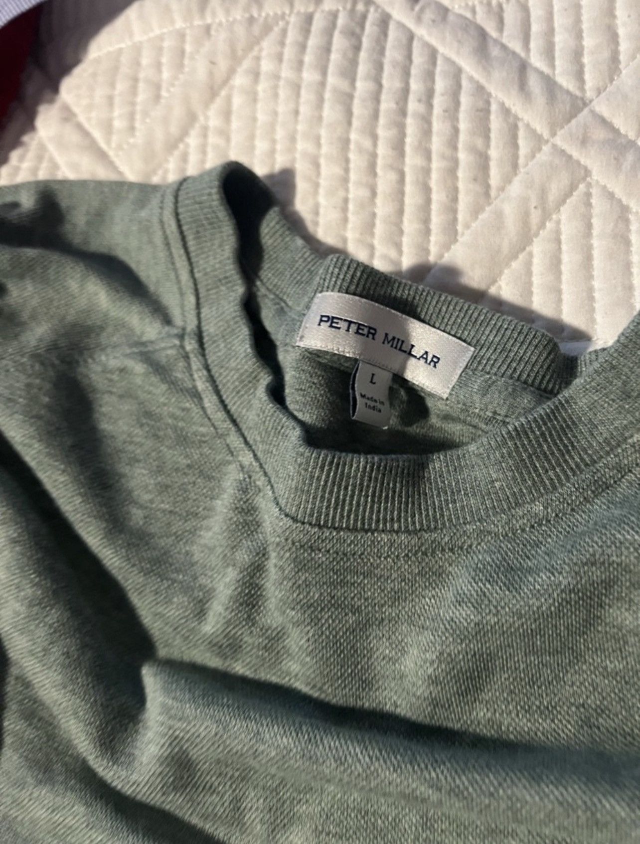 Peter Millar Peter Millar Mint Green Crewneck Sweatshirt Size US L / EU 52-54 / 3 - 2 Thumbnail