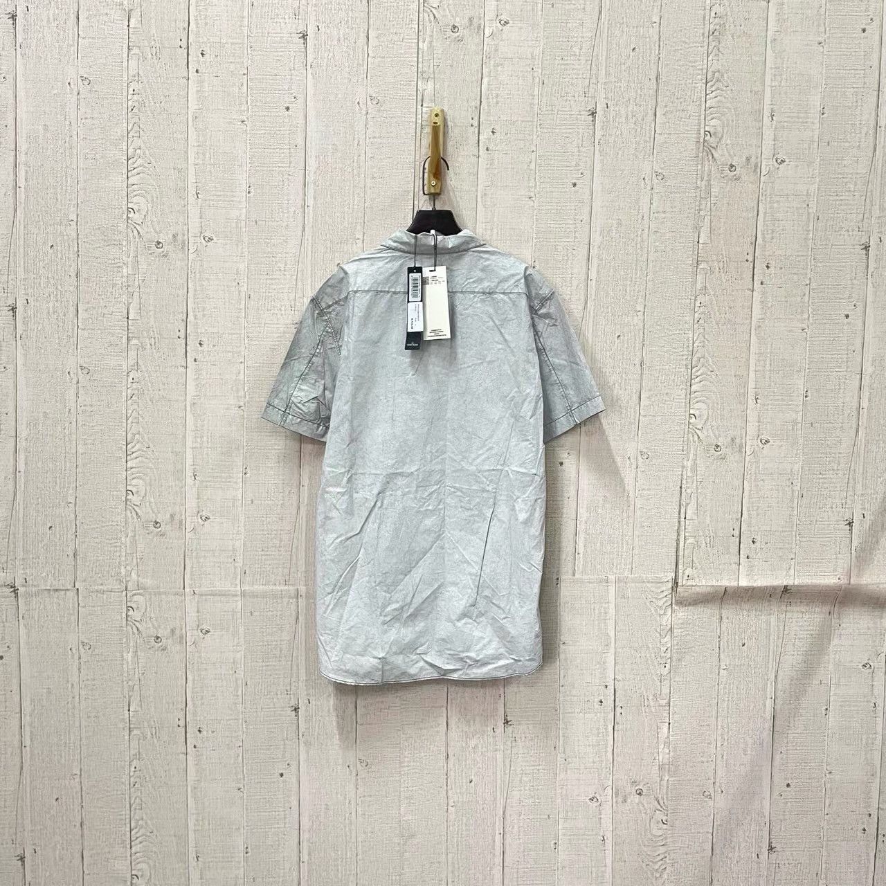 Stone Island Stone Island Grey Short Sleeve Shirt K28 Size US XL / EU 56 / 4 - 2 Thumbnail