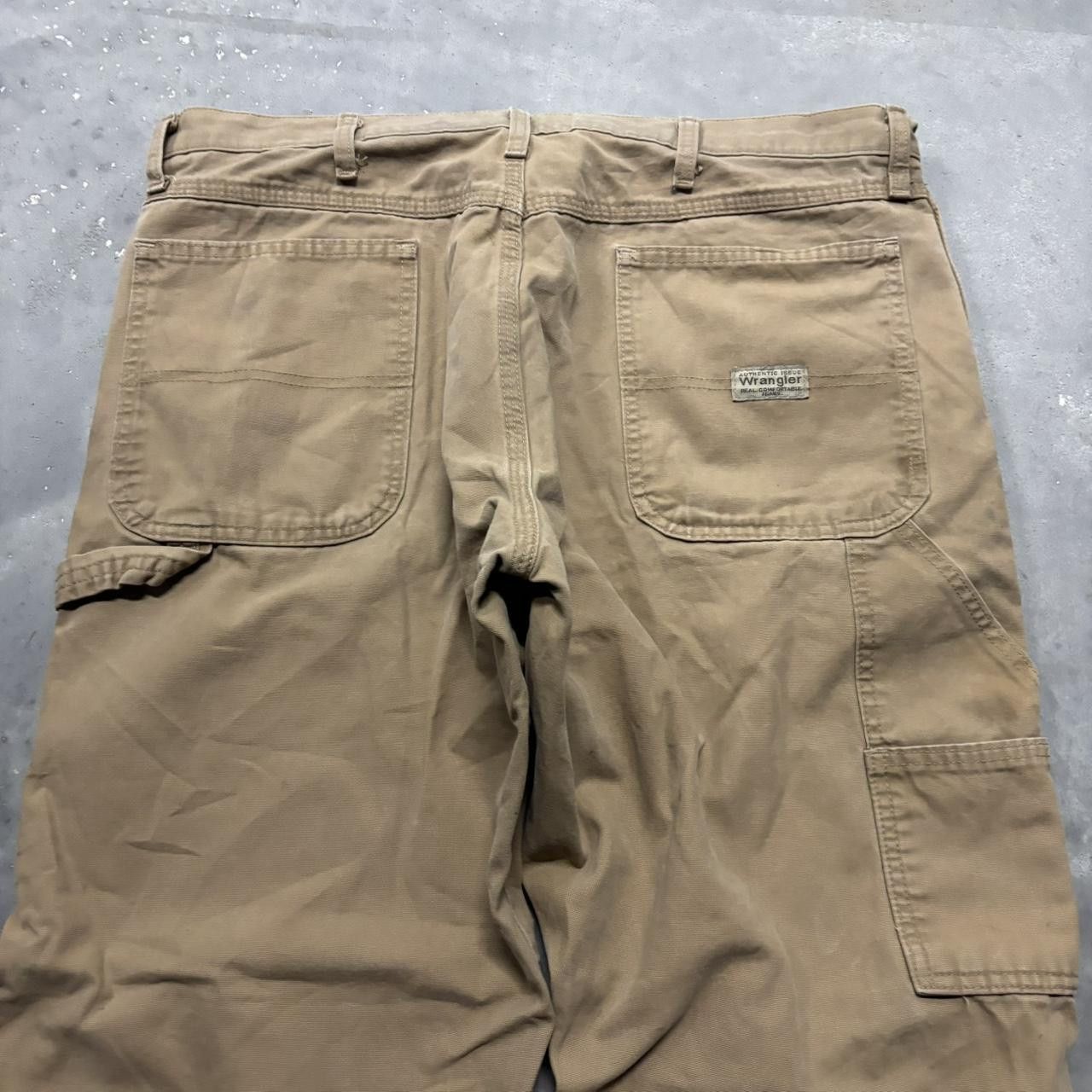 Japanese Brand × Vintage Crazy Vintage Y2K/2000s Baggy Khaki Skater Workwear Carpenter Pants! Size US 36 / EU 52 - 7 Thumbnail