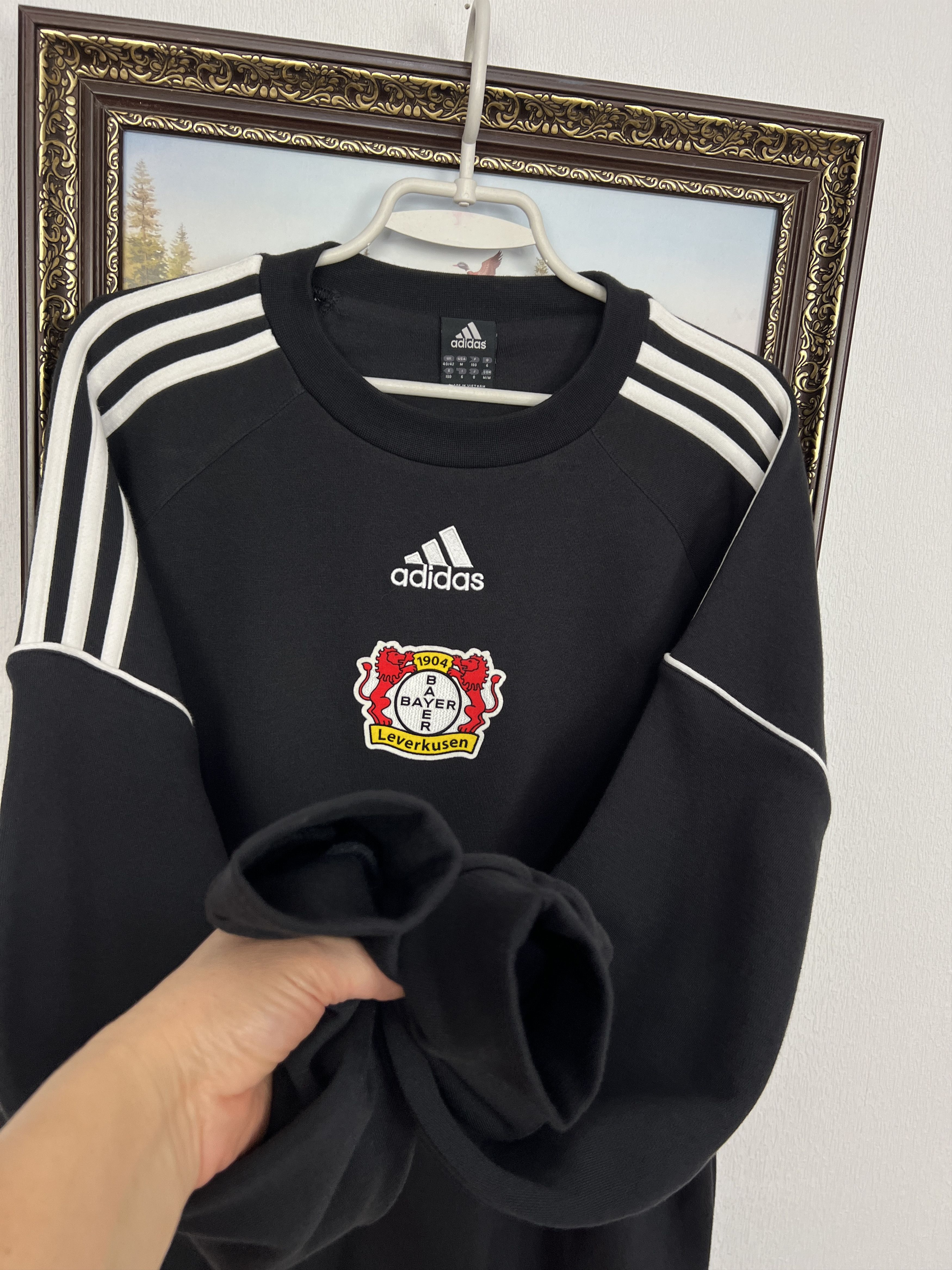 Adidas Bayer 04 Leverkusen Football Sweatshirt Soccer Track Top Size US M / EU 48-50 / 2 - 3 Thumbnail