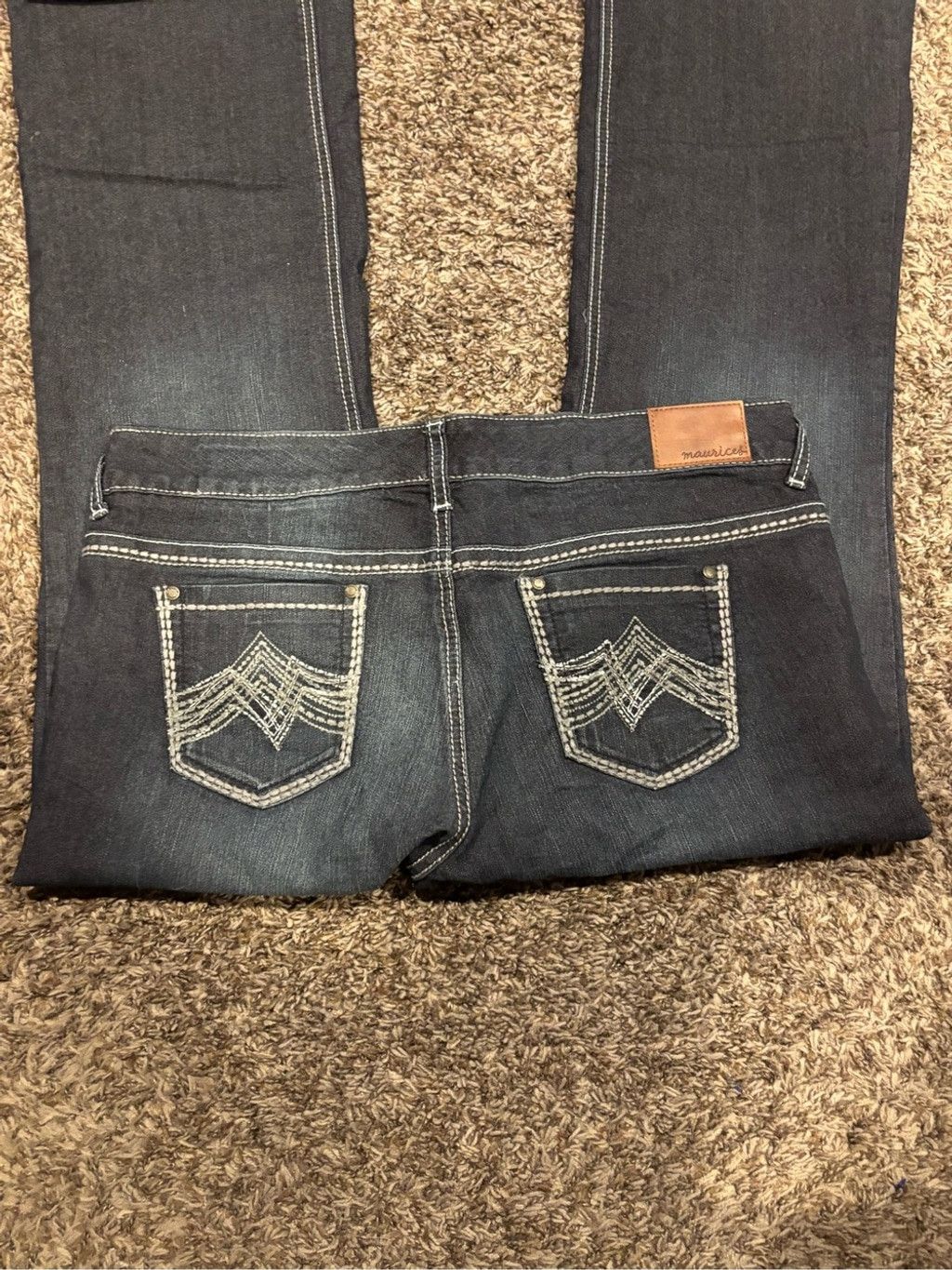 Maurice Lacroix Maurices Skinny Jeans with Embroidered Back Pockets Size 36" / US 14 / IT 50 - 1 Thumbnail