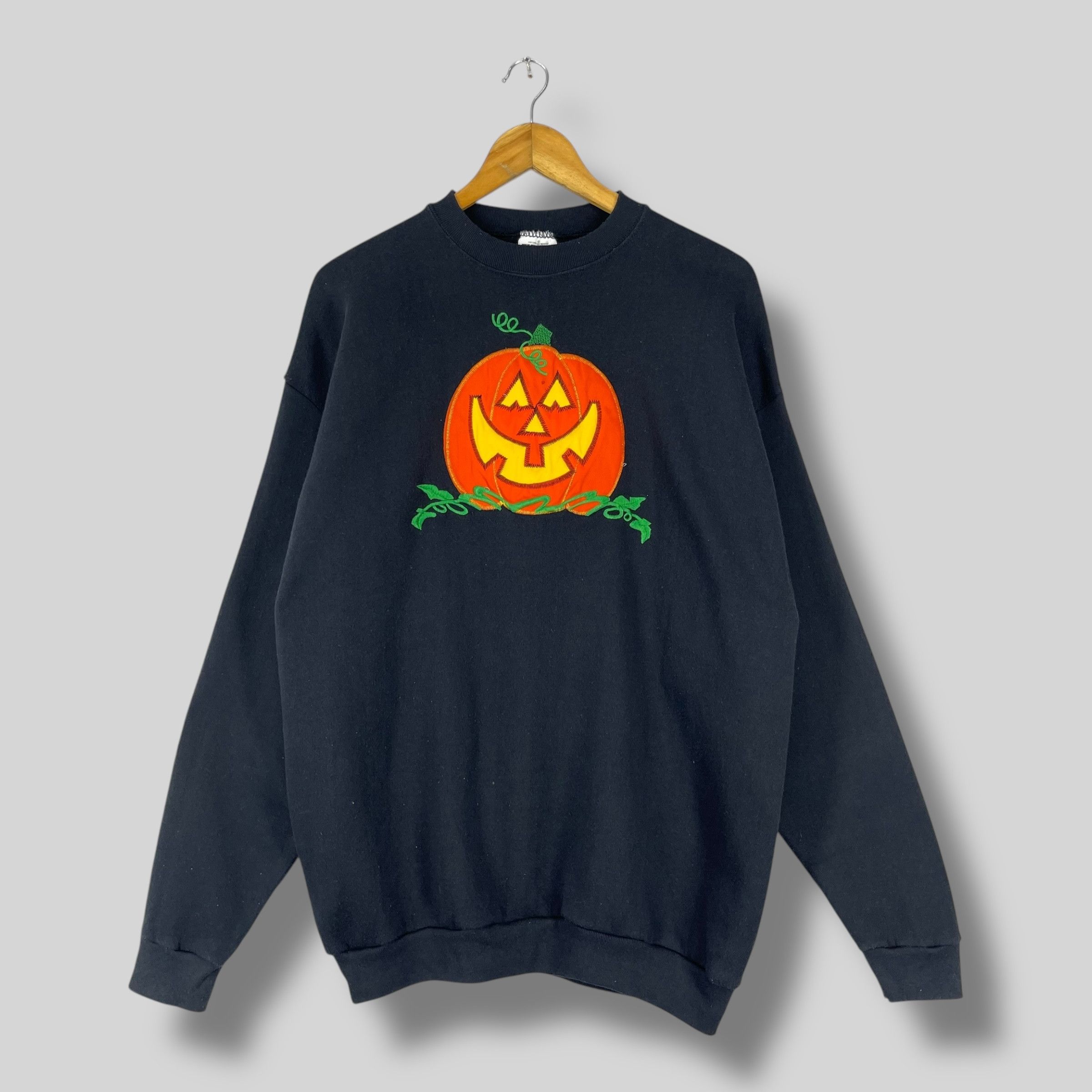Expert Horror Vintage 90s Halloween Haunted Pumpkin Horror Sweatshirt Size US L / EU 52-54 / 3 - 1 Thumbnail
