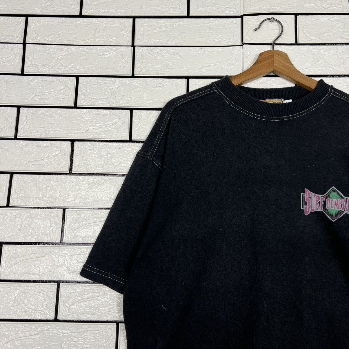 Japanese Brand SURF COMPANY Small Logo Tee #4172-C191 Size US L / EU 52-54 / 3 - 4 Thumbnail