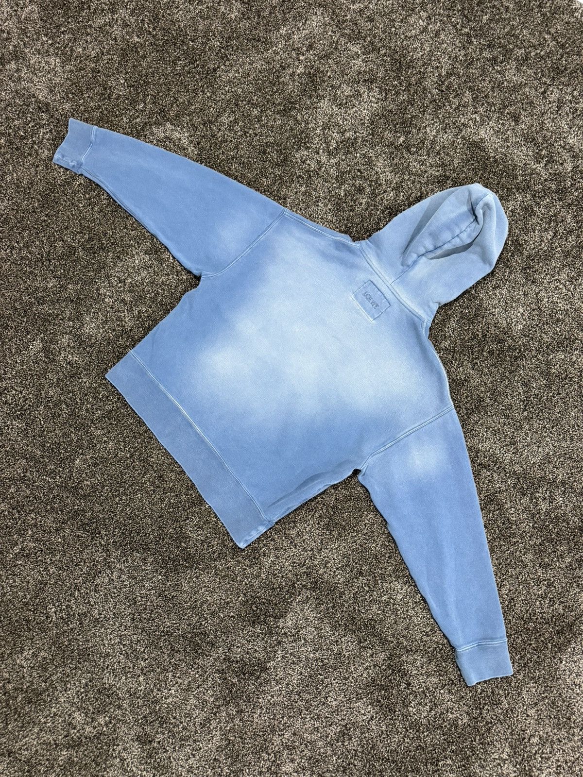 Loewe Loewe x JW Anderson Vintage Faded Blue Dyed Crewneck Hoodie Size US L / EU 52-54 / 3 - 11 Thumbnail