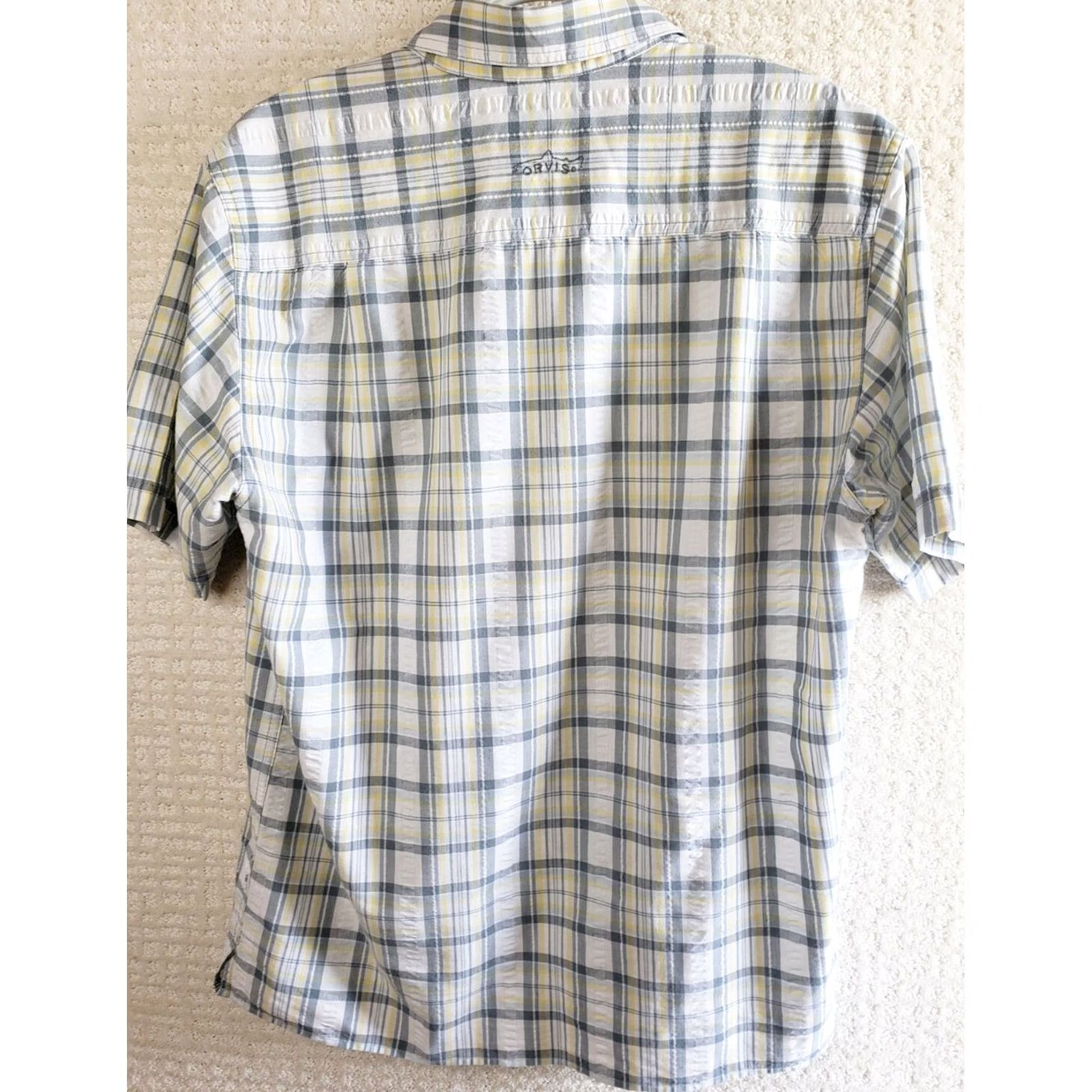 Orvis Orvis Trout Bum Plaid Short Sleeve Button Front Shirt Multicolor Mens M Size US M / EU 48-50 / 2 - 7 Thumbnail