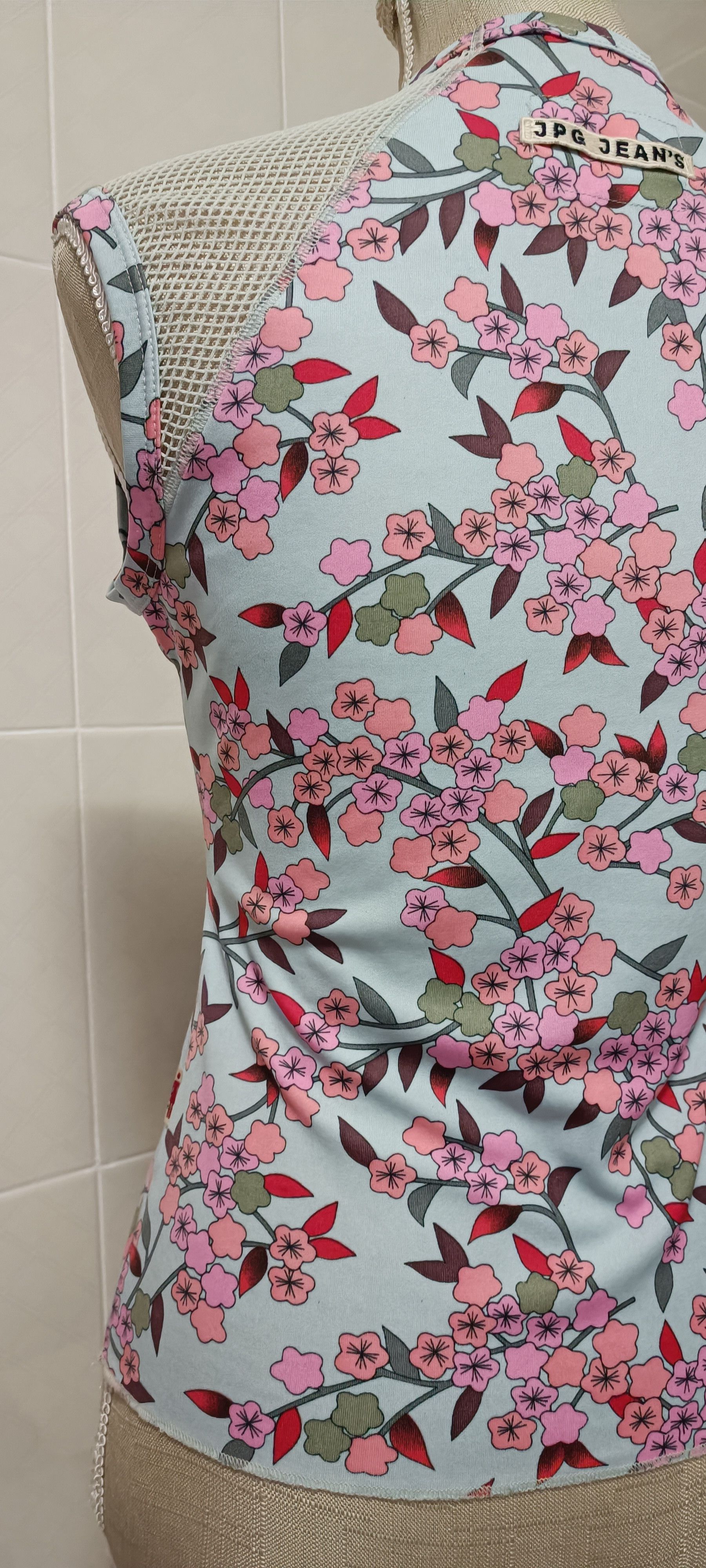Jean Paul Gaultier Spring 2001 - Flower tank top - JPG Jeans Size M / US 6-8 / IT 42-44 - 25 Thumbnail