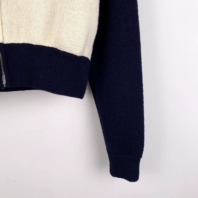 Dior Dior Color-blocked logo letter inlaid wool zipper long-sle Size XS / US 0-2 / IT 36-38 - 4 Thumbnail