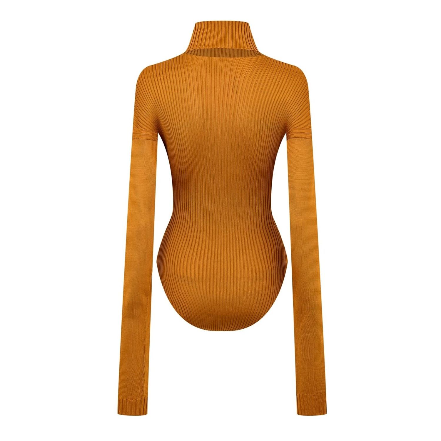 Bottega Veneta Bottega Veneta Slim Fit Turtleneck Long Sleeve Bodysuit Size XS / US 0-2 / IT 36-38 - 2 Thumbnail