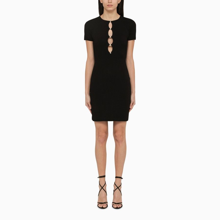 Dsquared2 o1d2blof0824 Mini Dress in Black Size XS / US 0-2 / IT 36-38 - 1 Thumbnail