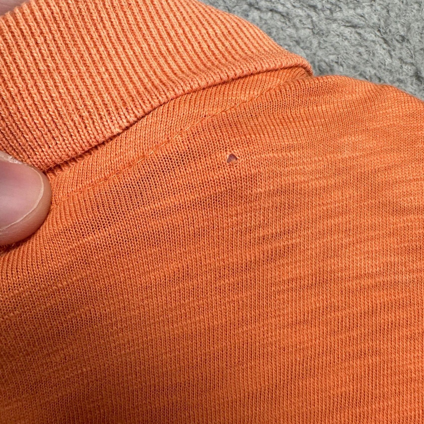 Vintage J Crew Polo Shirt Mens XL Orange Short Sleeve Rugby Casual Comfort 100% Cotton Size US XL / EU 56 / 4 - 7 Thumbnail