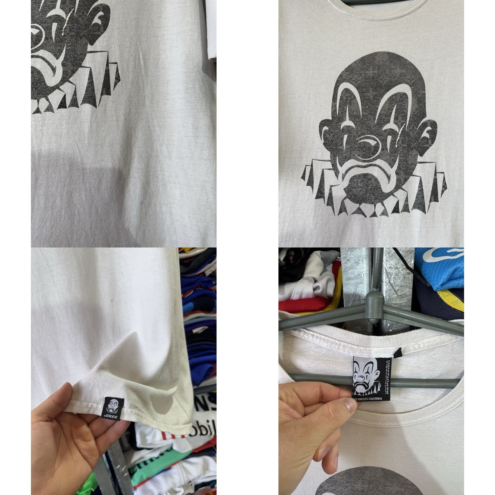 J Brand Joker T-Shirt White 2XL Mens Untouchable Reputation LA Size US XXL / EU 58 / 5 - 9 Thumbnail