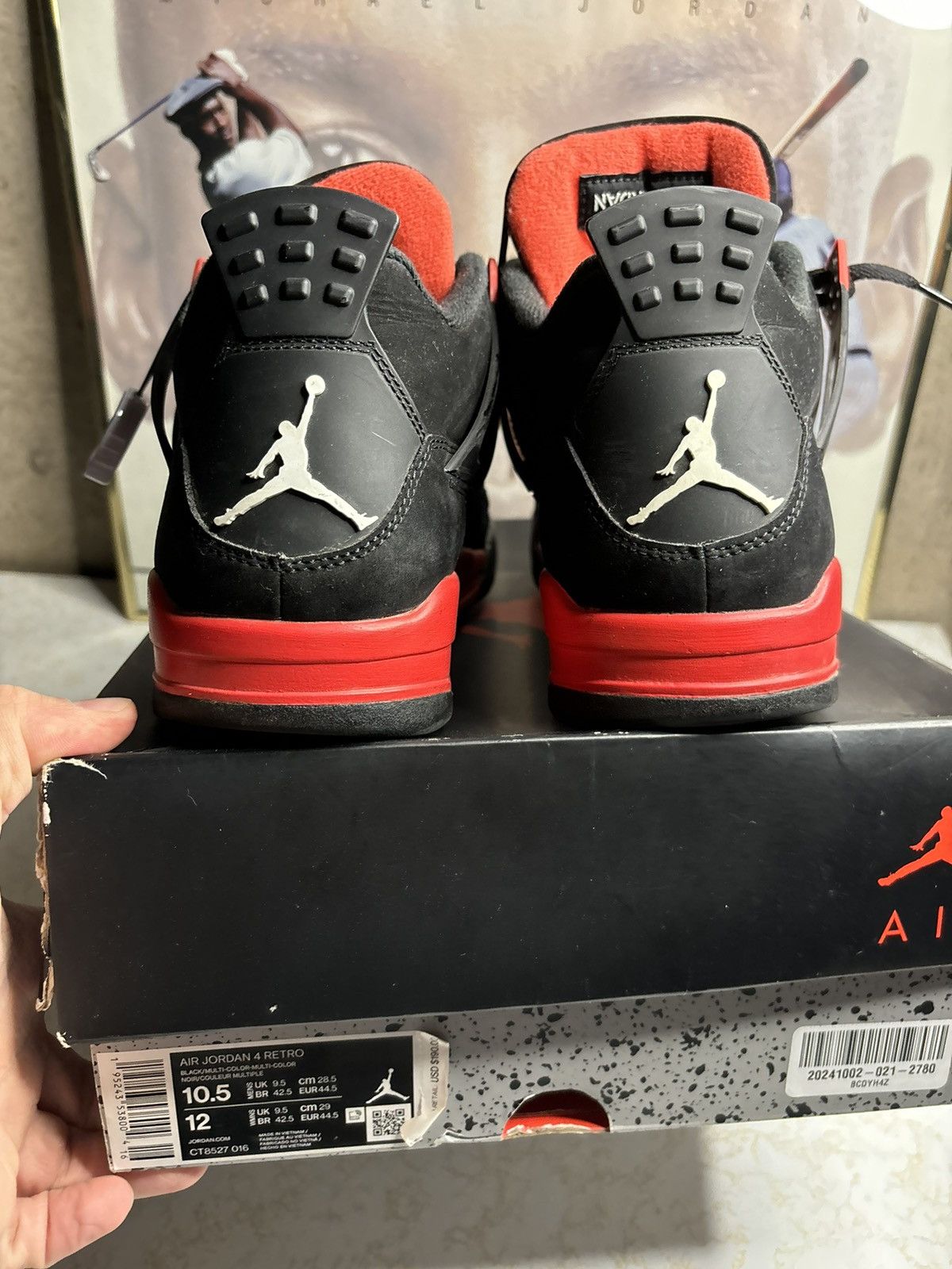 Jordan Brand Jordan Retro 4 ‘red thunder’ Size US 10.5 / EU 43-44 - 7 Thumbnail