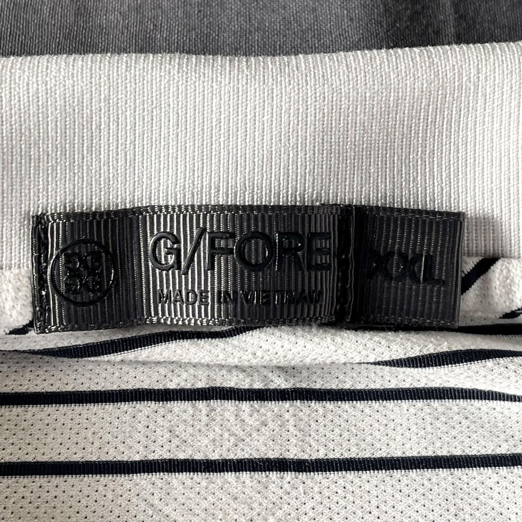G/FORE G/FORE Polo Shirt Mens 2XL White Navy Striped Golf Performance Lightweight Shirt Mens 2XL White Navy Striped Golf Size US XXL / EU 58 / 5 - 2 Thumbnail