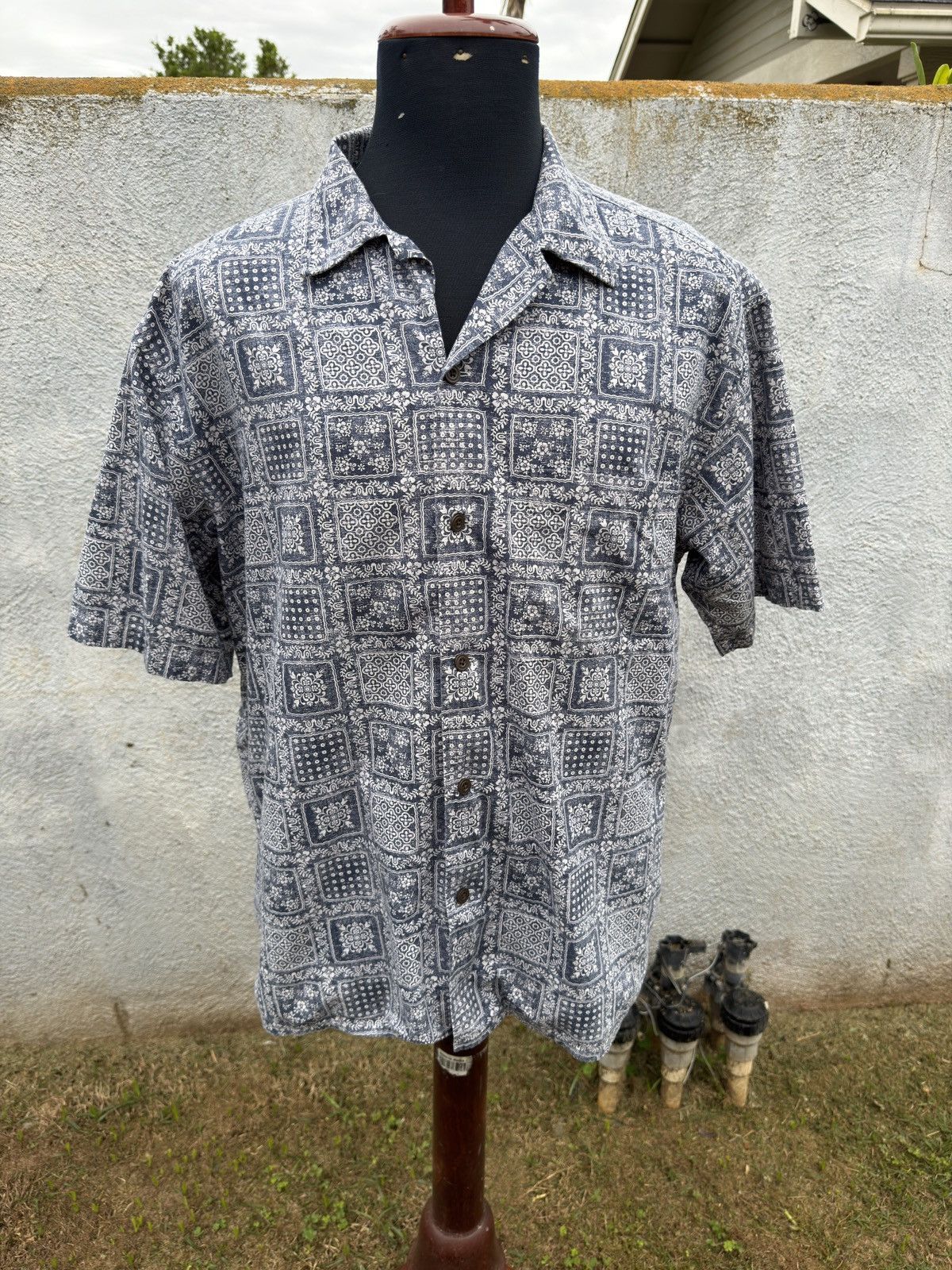 Reyn Spooner PreOwned Reyn Spooner X Uniqlo Hawaiian Print Blue Men's L Size US L / EU 52-54 / 3 - 1 Thumbnail