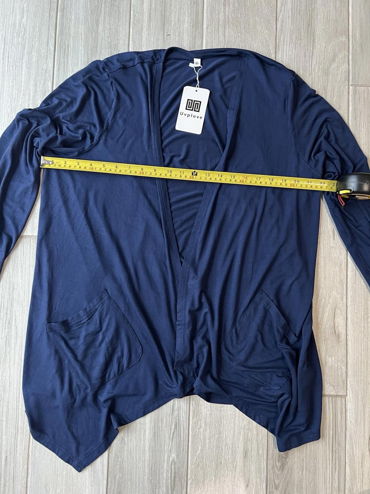 Designer Uvplove Light Weight Navy Cardigan Sz XL Size XL / US 12-14 / IT 48-50 - 3 Thumbnail