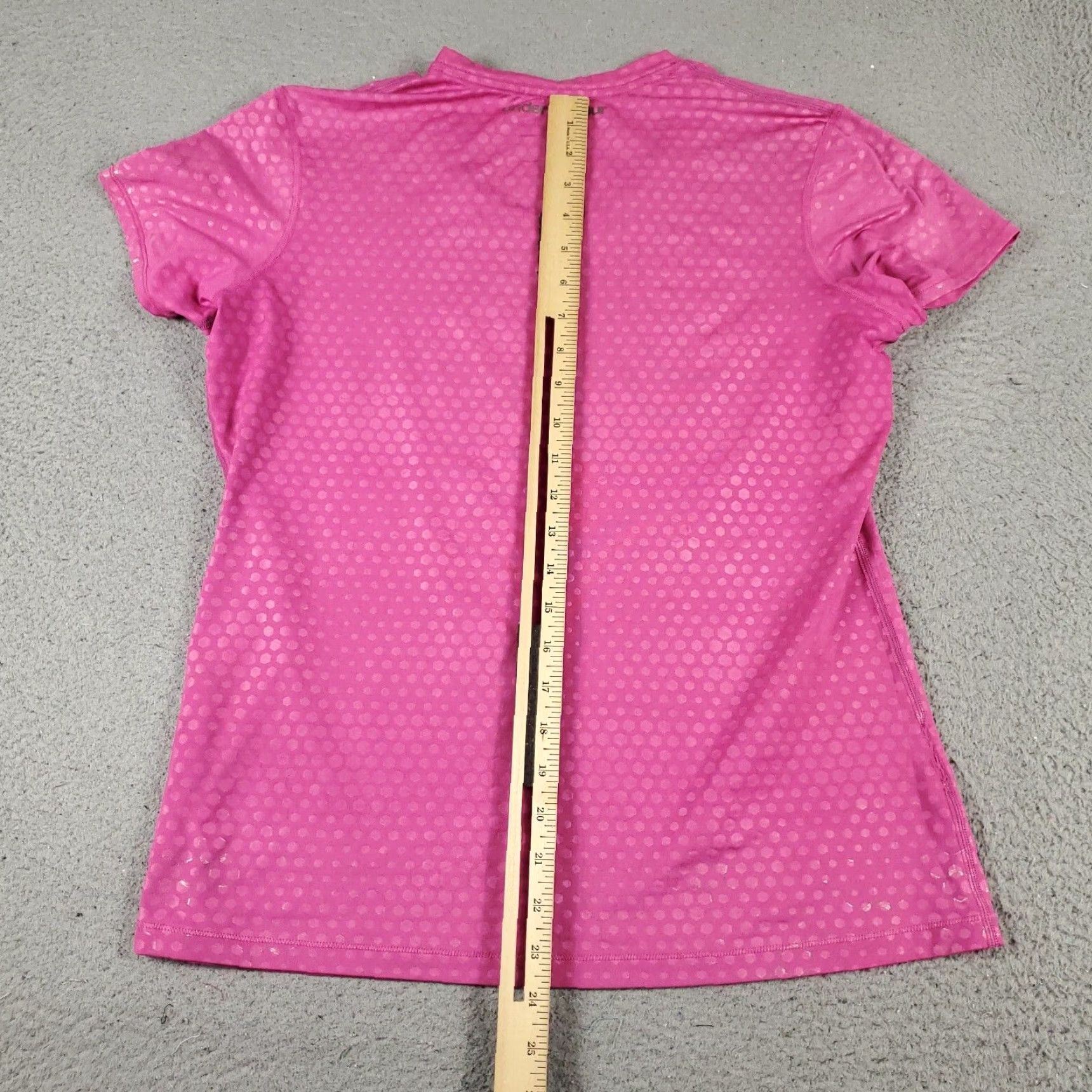 Under Armour Under Armour Women's Active T-Shirt Large Pink Short Sleeve Crew Neck Size L / US 10 / IT 46 - 4 Thumbnail
