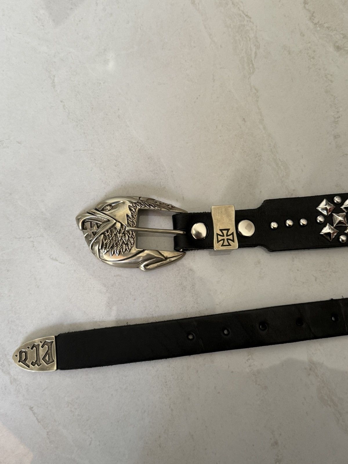 Enfants Riches Deprimes Enfants Riches Deprimes Studded Eagle Belt Sz.90 Size ONE SIZE - 4 Thumbnail
