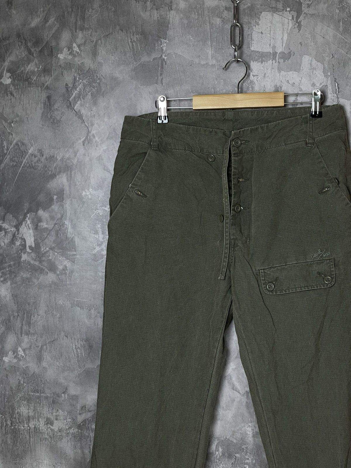 Diesel × Japanese Brand × Vintage VINTAGE Y2K DISTRESSED AVANT-GARDE DIESEL CARGO DENIM PANTS Size US 31 - 3 Thumbnail