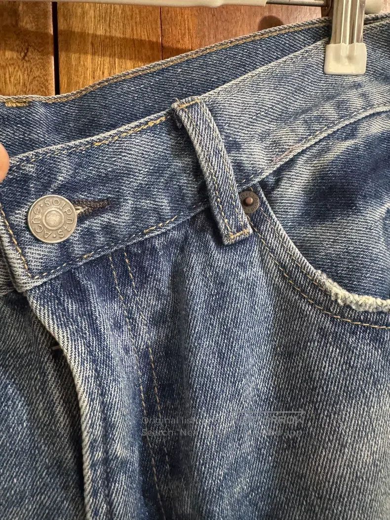Acne Studios Acne Studios Frayed Wide-Leg Denim Pants Size 31" - 3 Thumbnail