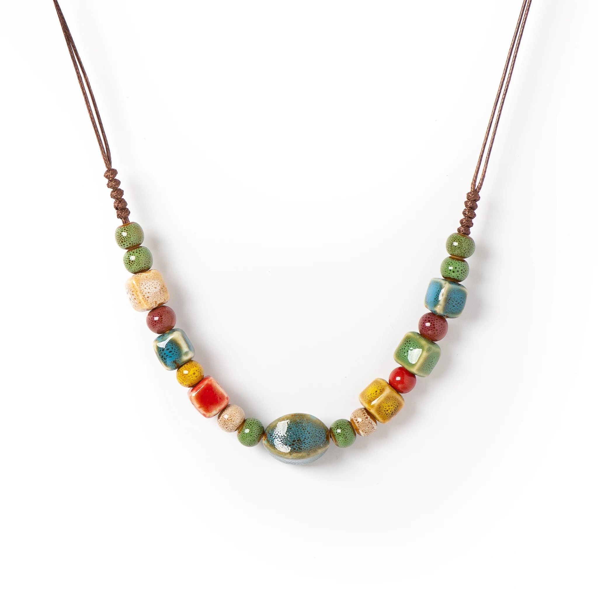 Handmade Boho Pendant Necklace Handmade Jewelry Gift For Her Size ONE SIZE - 4 Thumbnail