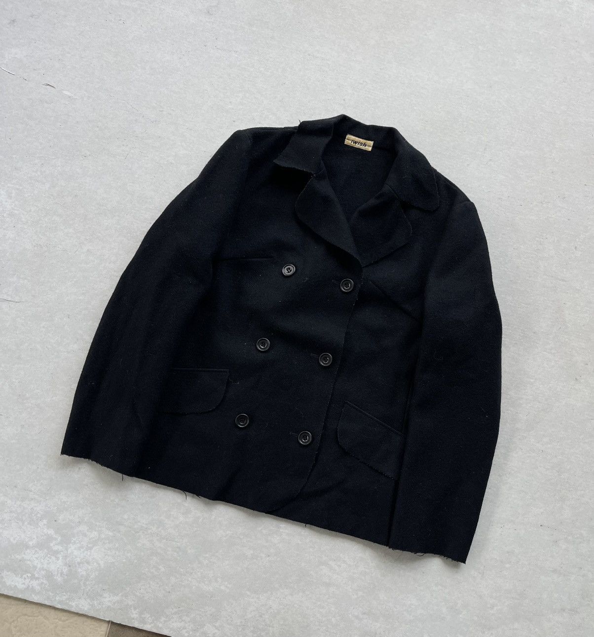 Yohji Yamamoto 🔥Vtg Iwish by Yohji Yamamoto Double-breasted Mohair Jacket Size M / US 6-8 / IT 42-44 - 3 Thumbnail