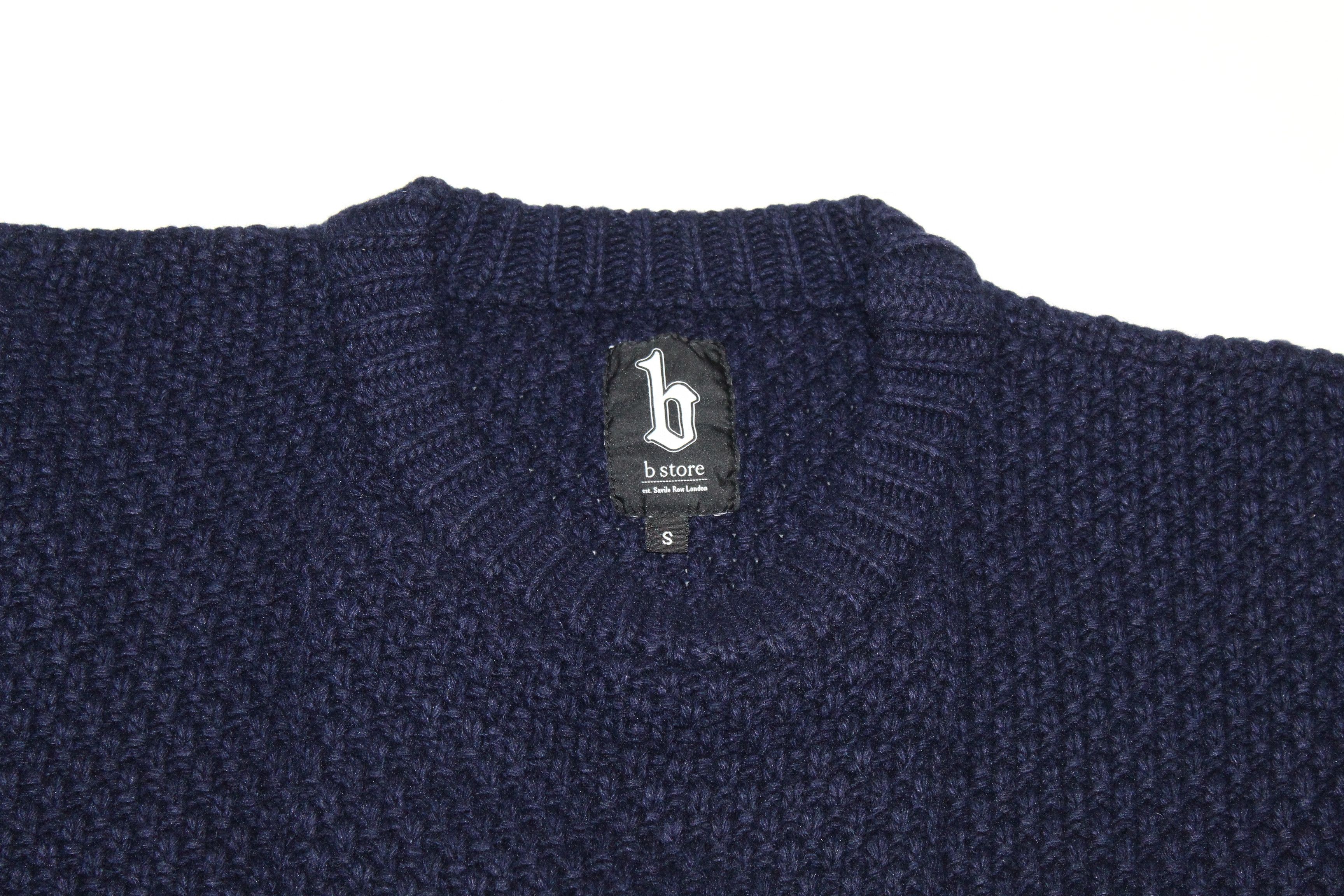 Savile Row B-store London Savile Row Wool Blend Cable Knit Crew Sweater Size US S / EU 44-46 / 1 - 11 Thumbnail