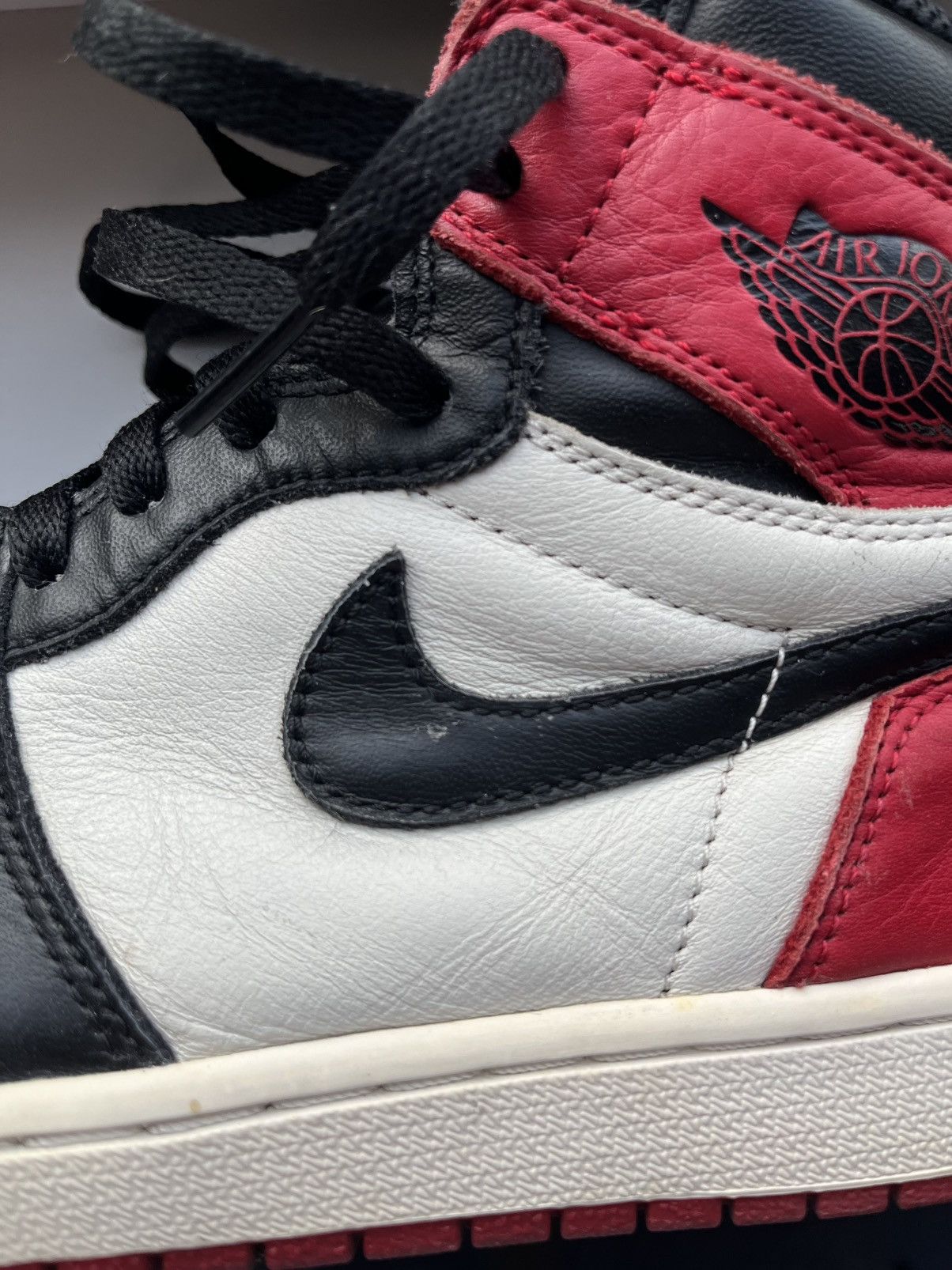 Jordan Brand × Nike Jordan 1 Bred Toe Size US 8.5 / EU 41-42 - 9 Thumbnail