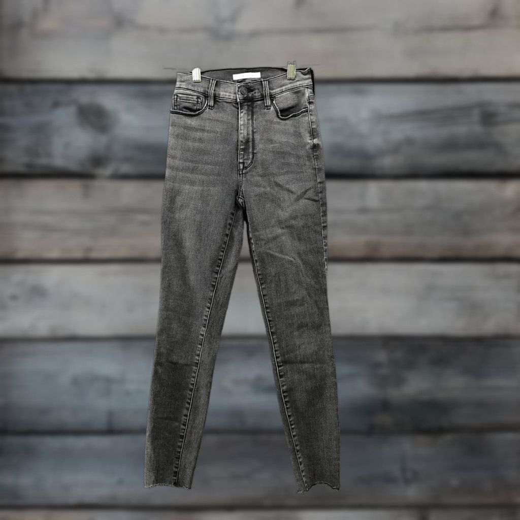 Pacsun Pacsun Super High Rise Jegging Womens Size 23 Gray Wash Raw Hem Stretch Size 40" / US 18 - 1 Thumbnail