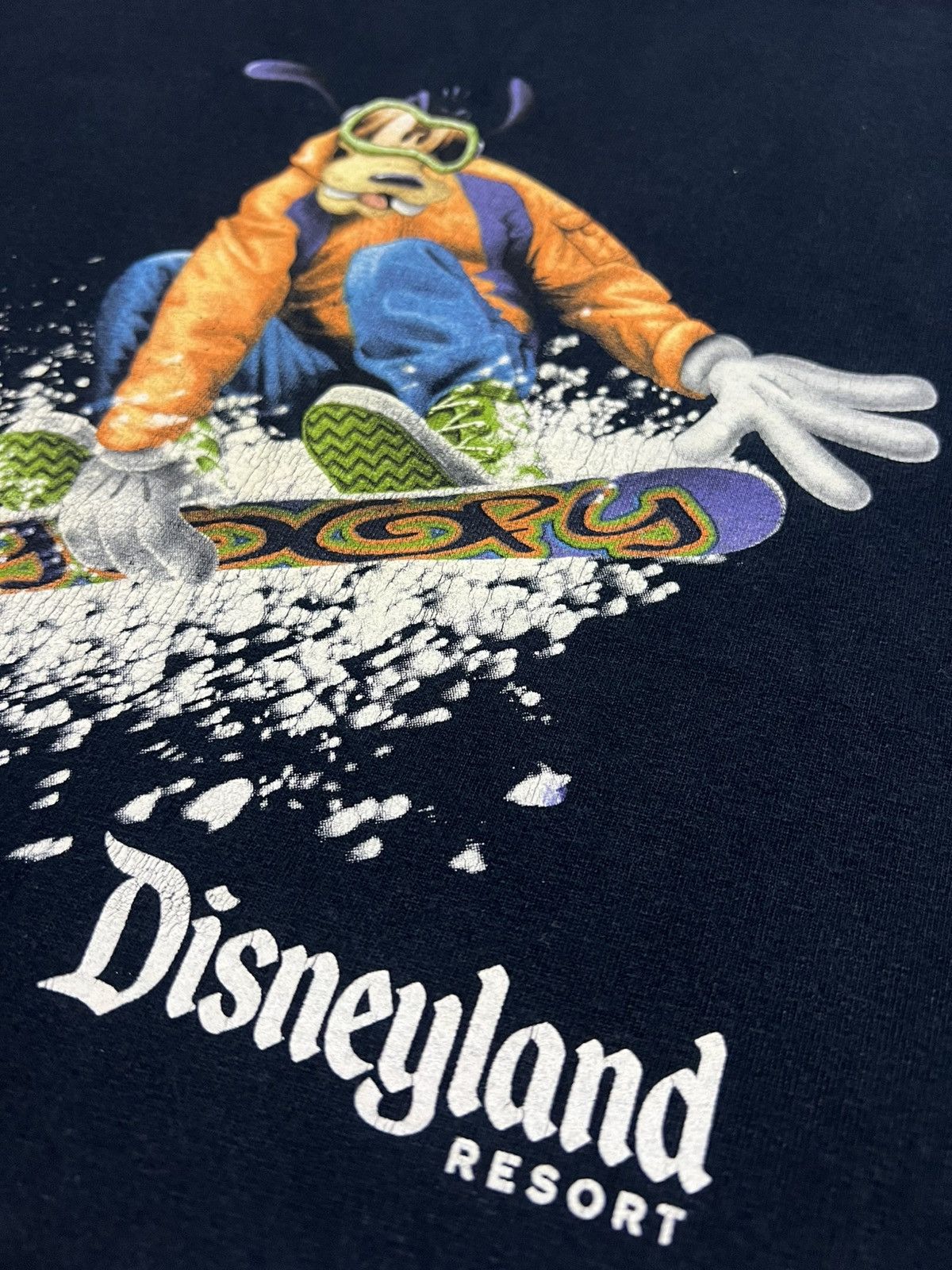 Disney Vintage Kids Disneyland Goofy Snowboard Tee Black M Size US M / EU 48-50 / 2 - 10 Thumbnail