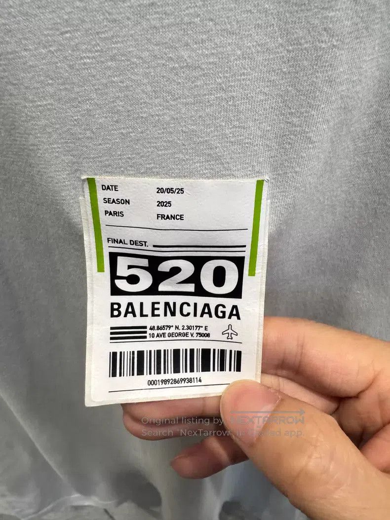 Balenciaga Balenciaga 520 Limited Label Short Sleeve T-Shirt Size US XS / EU 42 / 0 - 2 Thumbnail